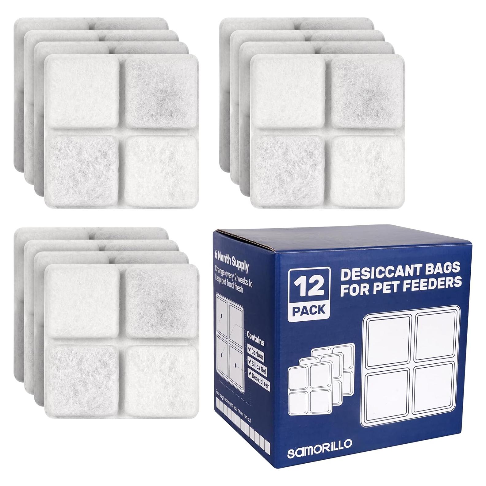 Paquete de 12 Bolsas Deshidratantes Samorillo para Mascotas