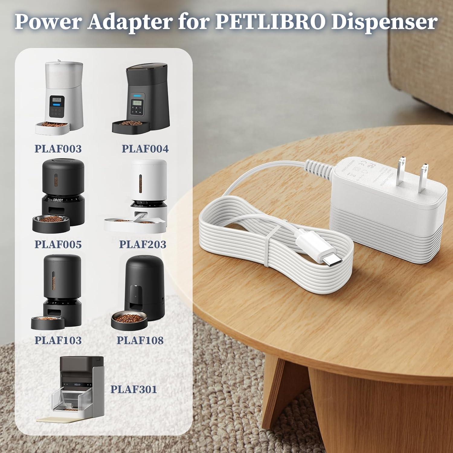 Cargador 5V PETLIBRO para Dispensador de Comida Gatos