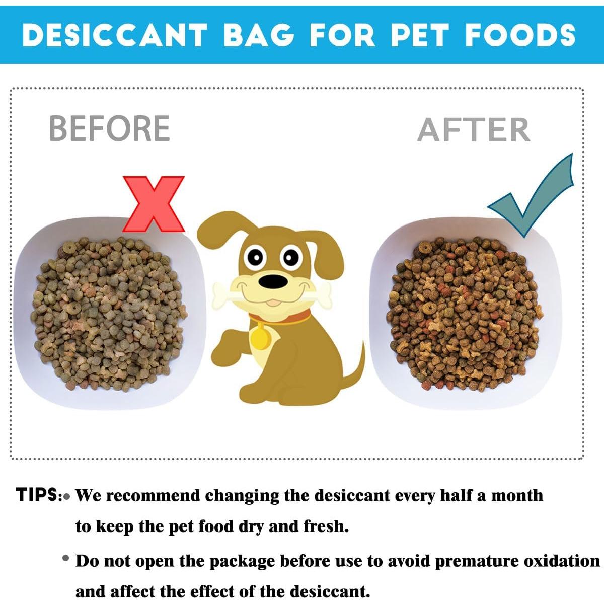 Bolsas Deshidratantes para Alimento de Mascotas xcivi - 12 Unidades