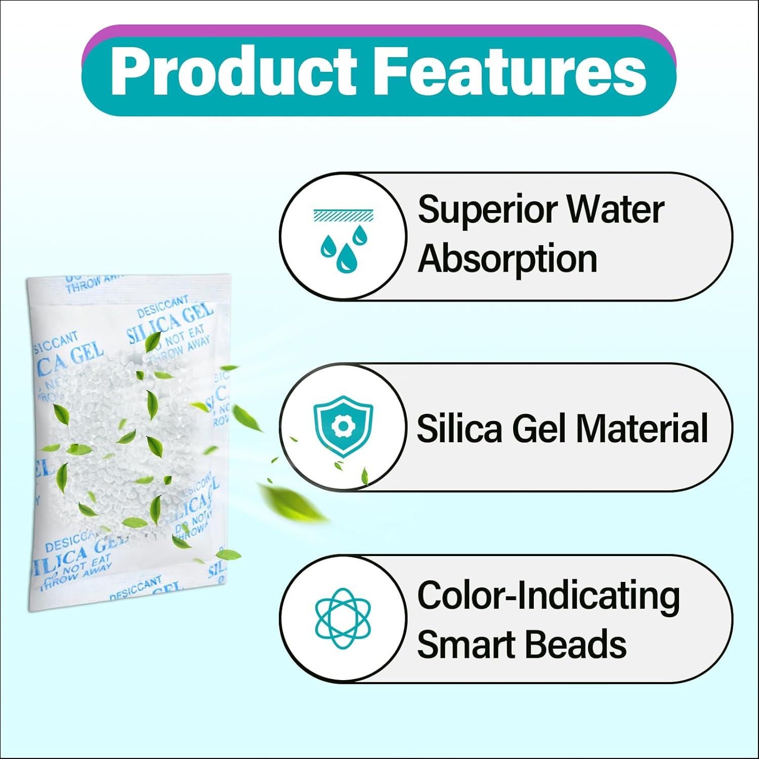 25 Bolsas Deshidratantes para Alimento de Mascotas Joworthy