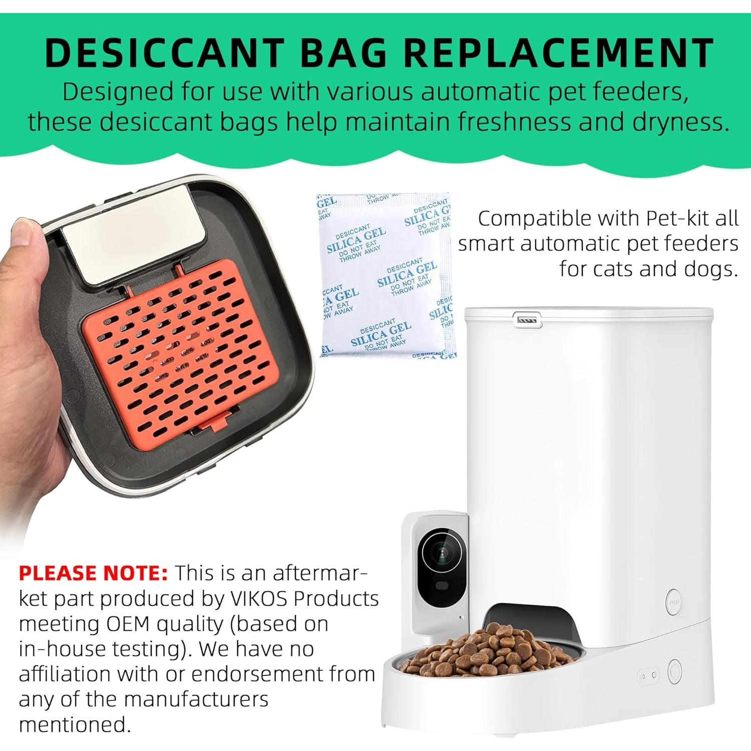 15 Bolsas Deshidratantes VIKOS para Alimentadores Automáticos Pet-kit