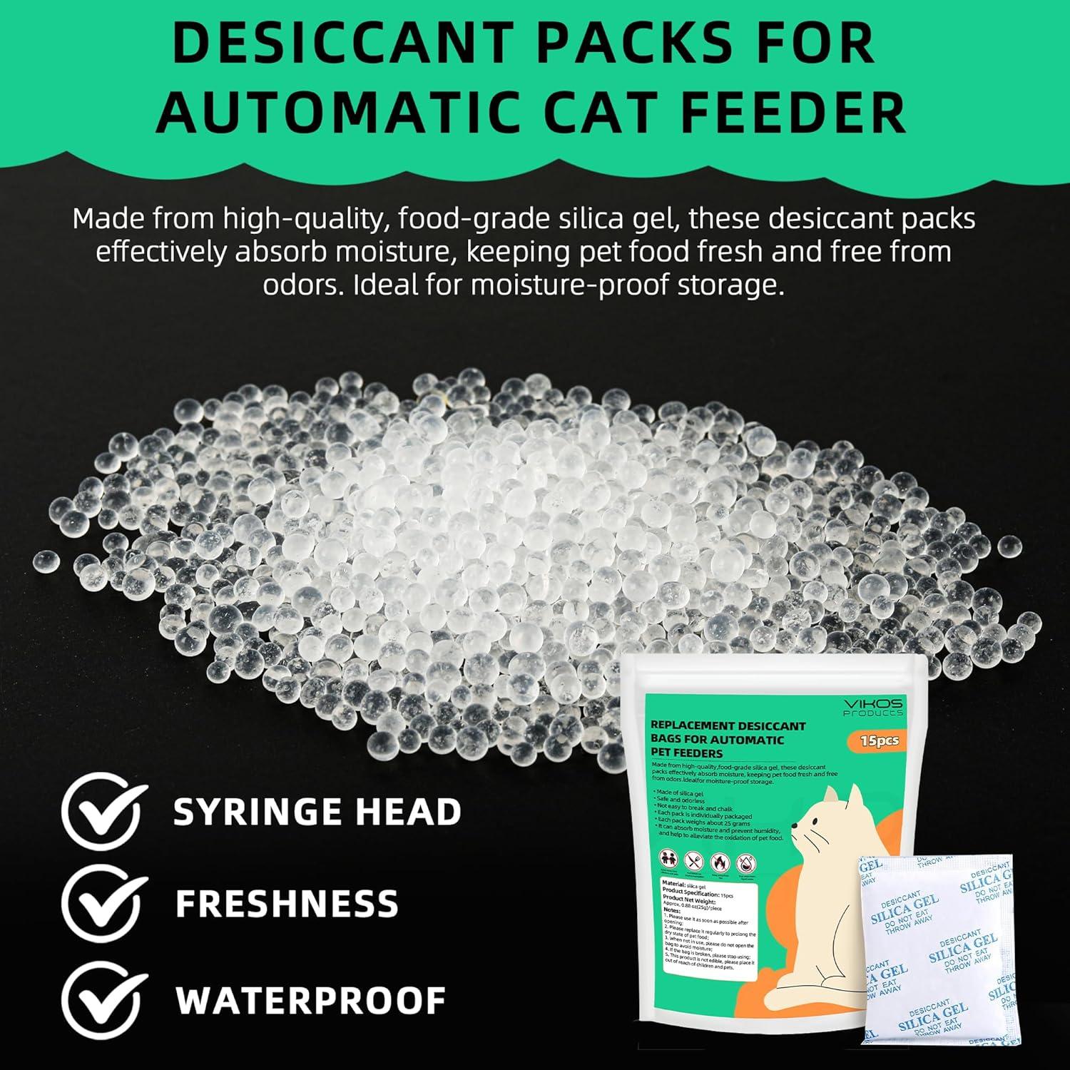 15 Bolsas Deshidratantes VIKOS para Alimentadores Automáticos Pet-kit