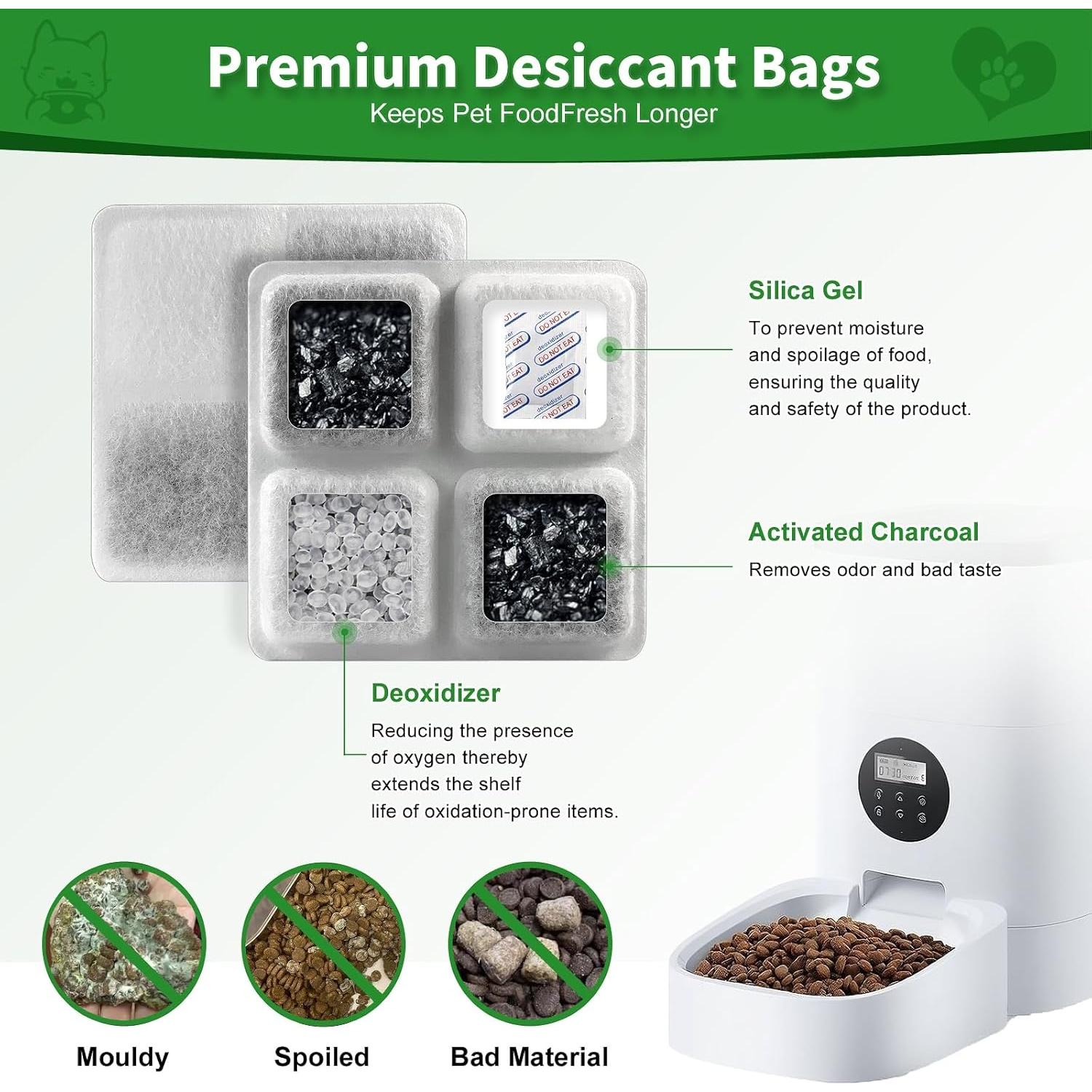 Paquete de 12 bolsas deshidratantes Petlibro para alimentos