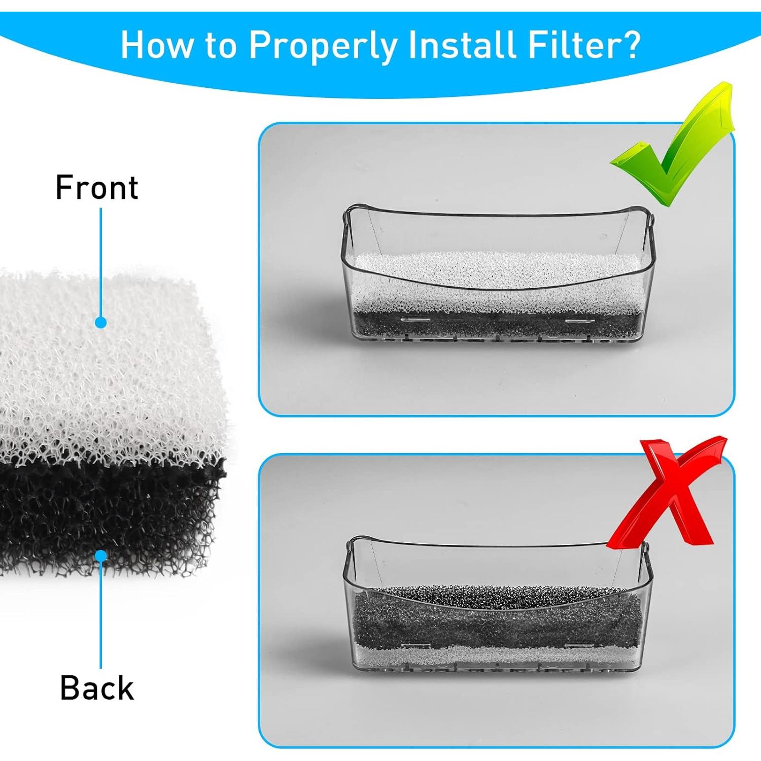 Filtros de Reemplazo NPET WF020TP para Fuente de Agua - 4 Piezas