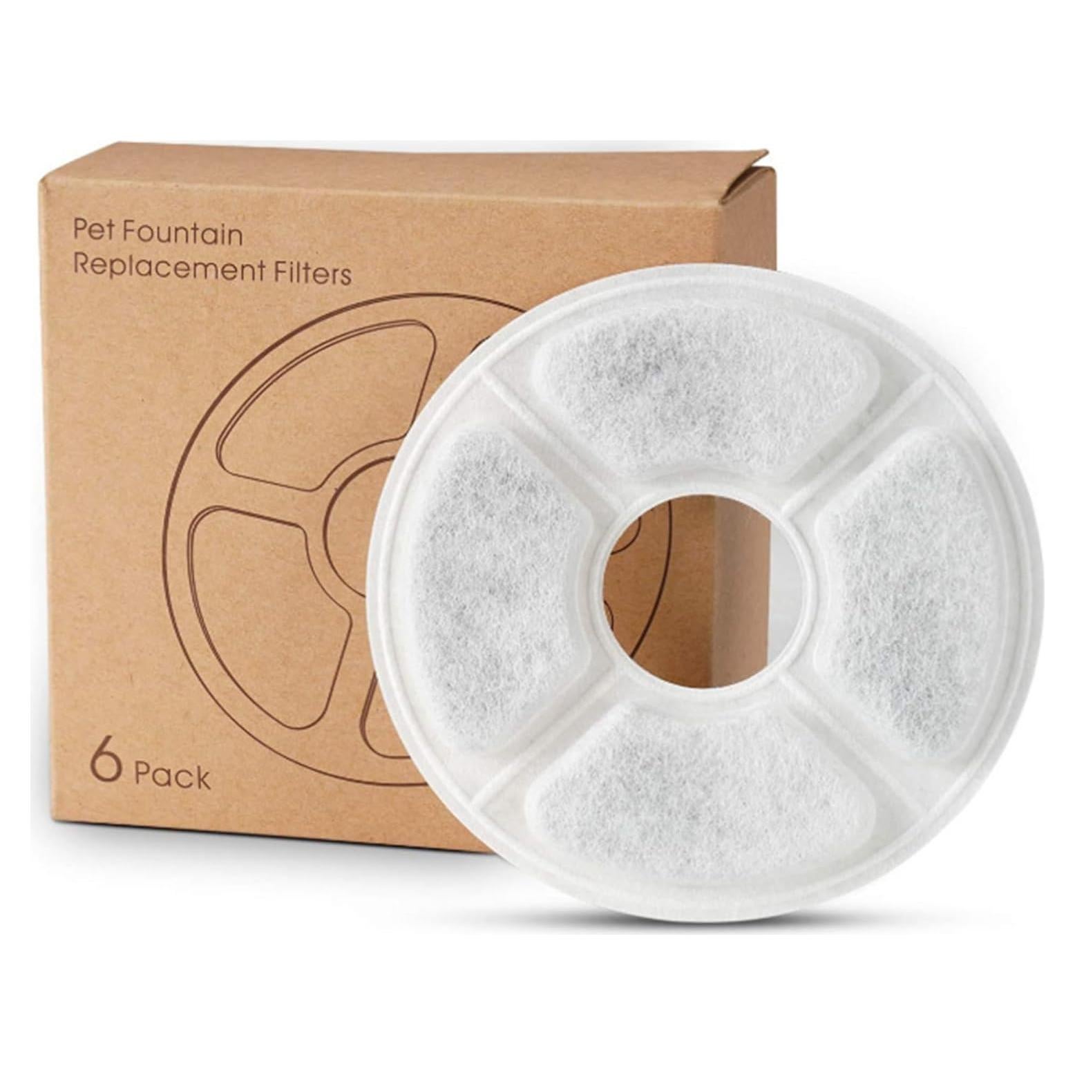 Filtros de Reemplazo para Fuente de Agua para Gatos Songpet - Paquete de 6