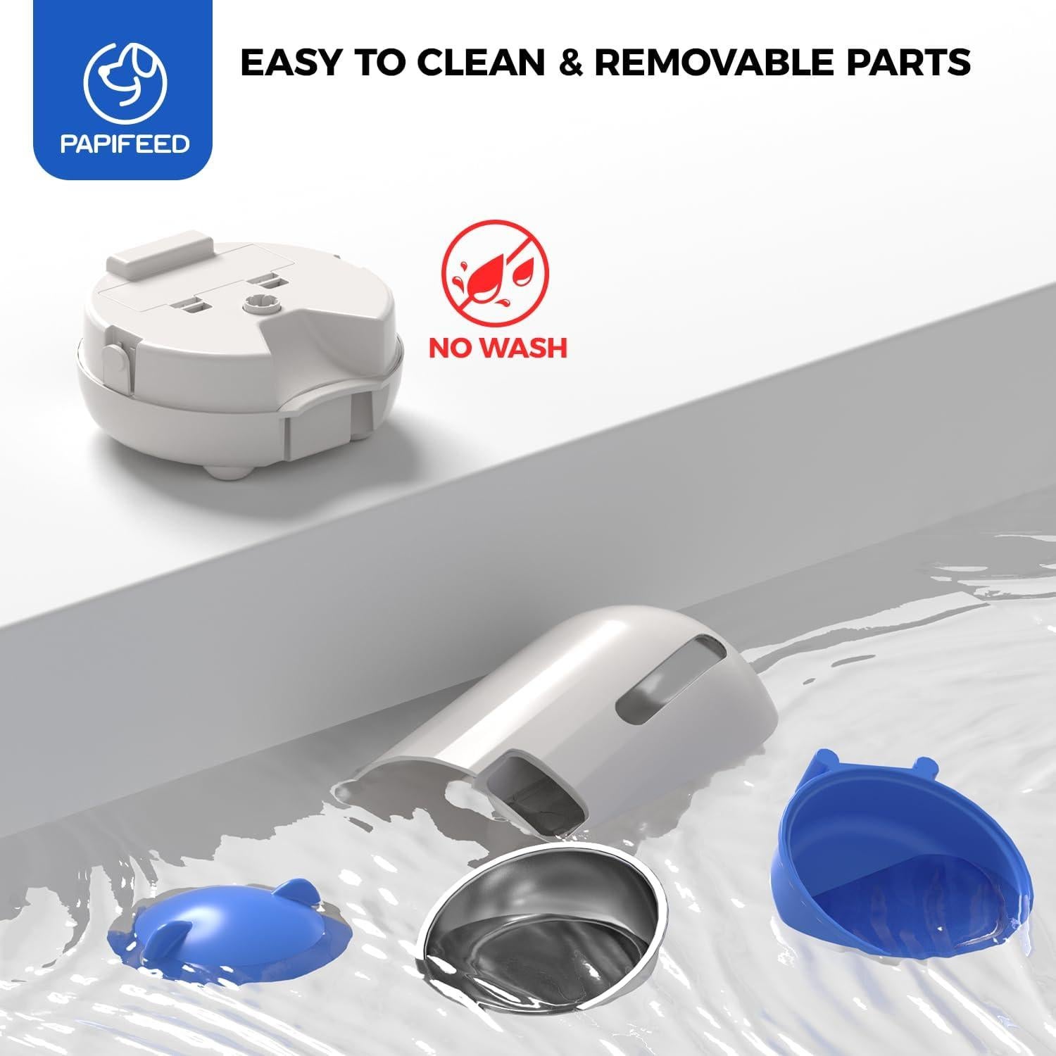 Comedero Automático PAPIFEED 3L para Gatos y Perros Pequeños