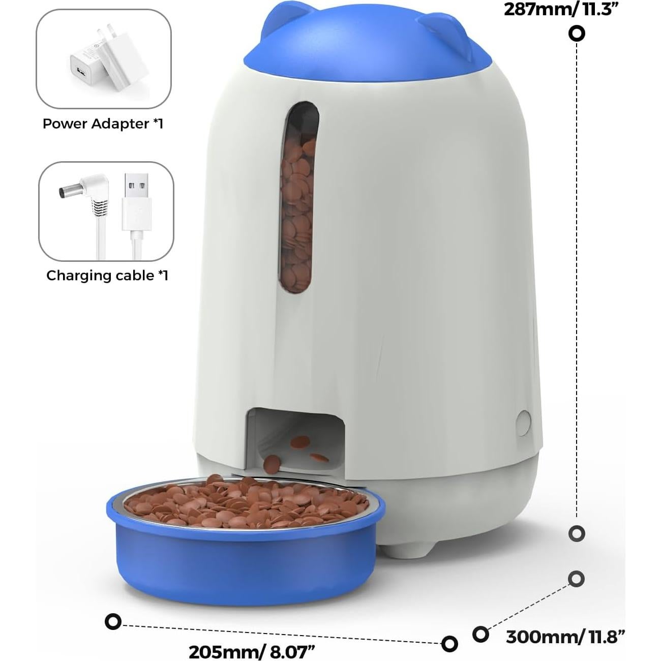 Comedero Automático PAPIFEED 3L para Gatos y Perros Pequeños