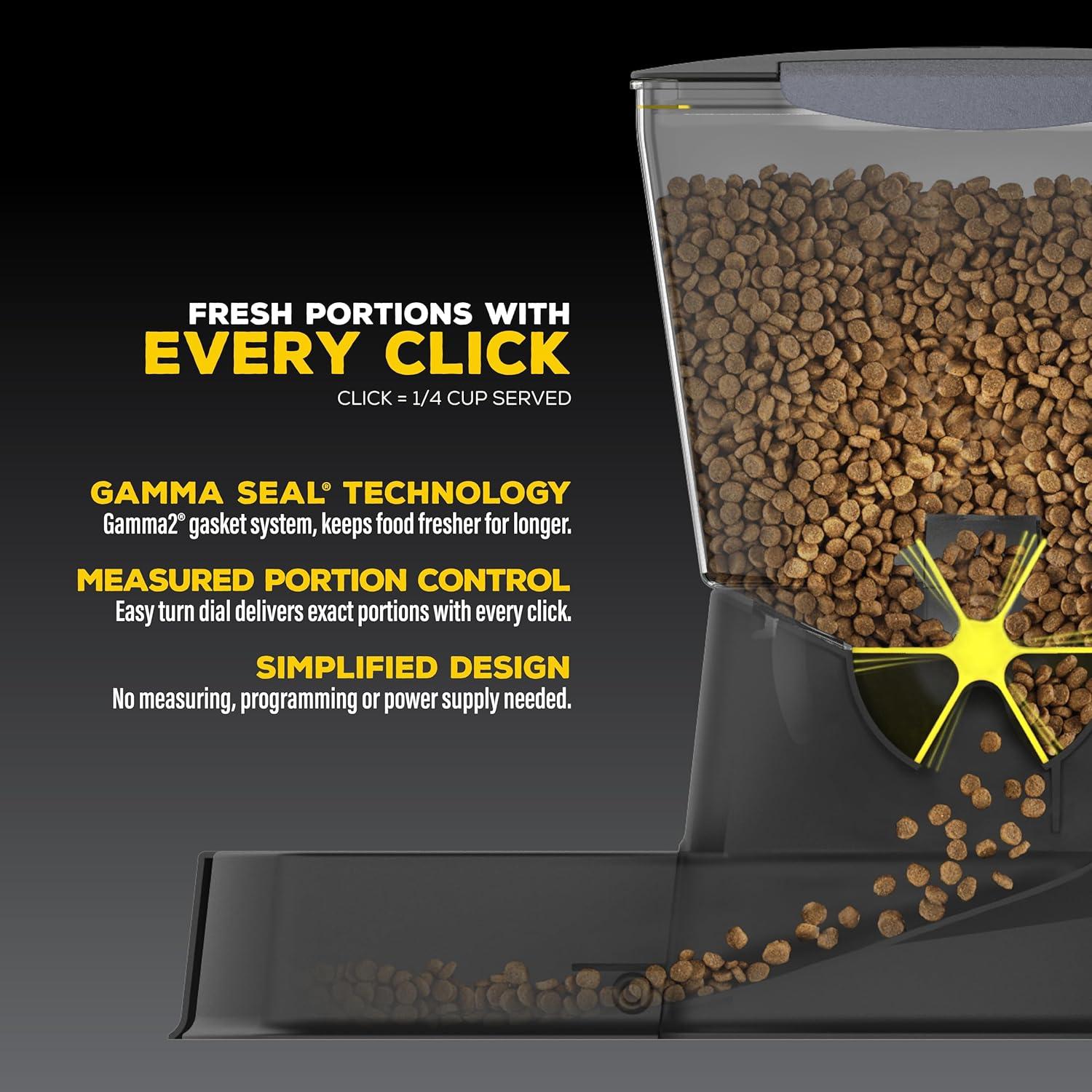 Gamma2 Nano Click Comedero Manual para Perros y Gatos 2.27 kg