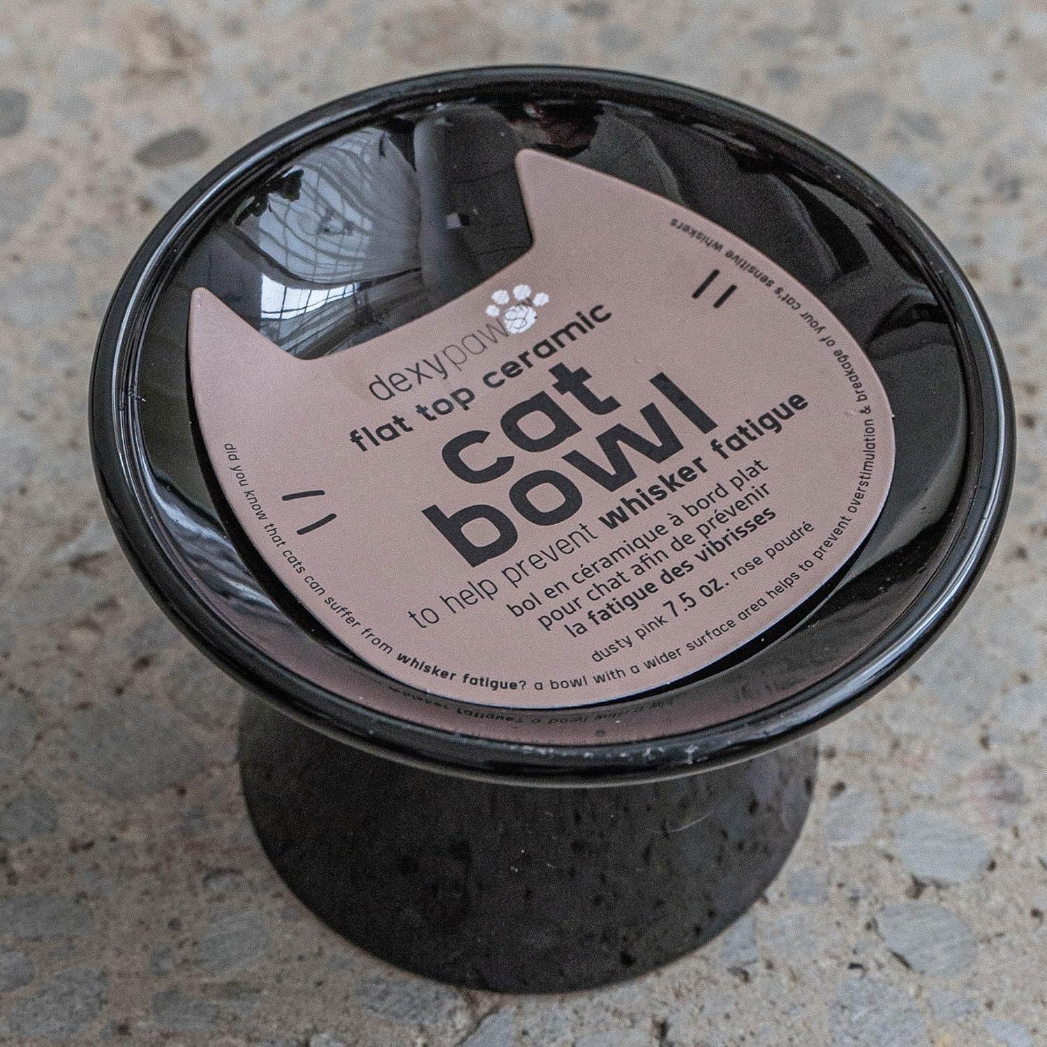 Tazón Cerámico para Gatos Dexypaws - Negro - 221.8g