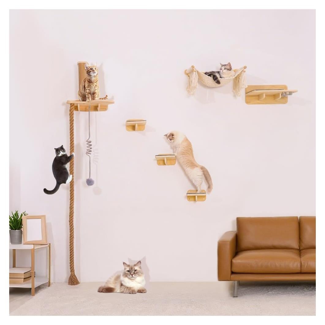 Estantes para Gatos en Pared nets Tribe 6 en 1 - Muebles Multifuncionales