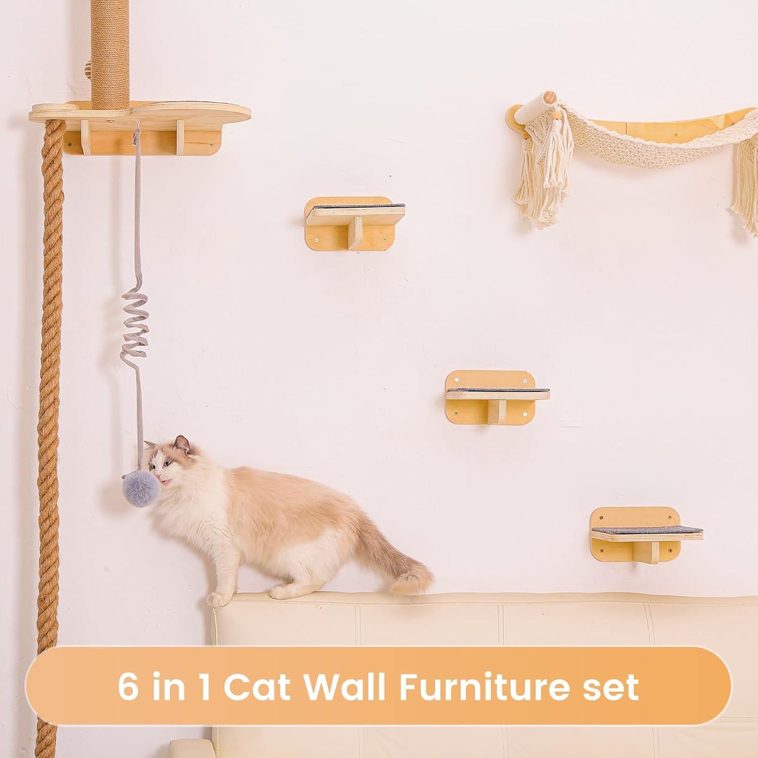 Estantes para Gatos en Pared nets Tribe 6 en 1 - Muebles Multifuncionales