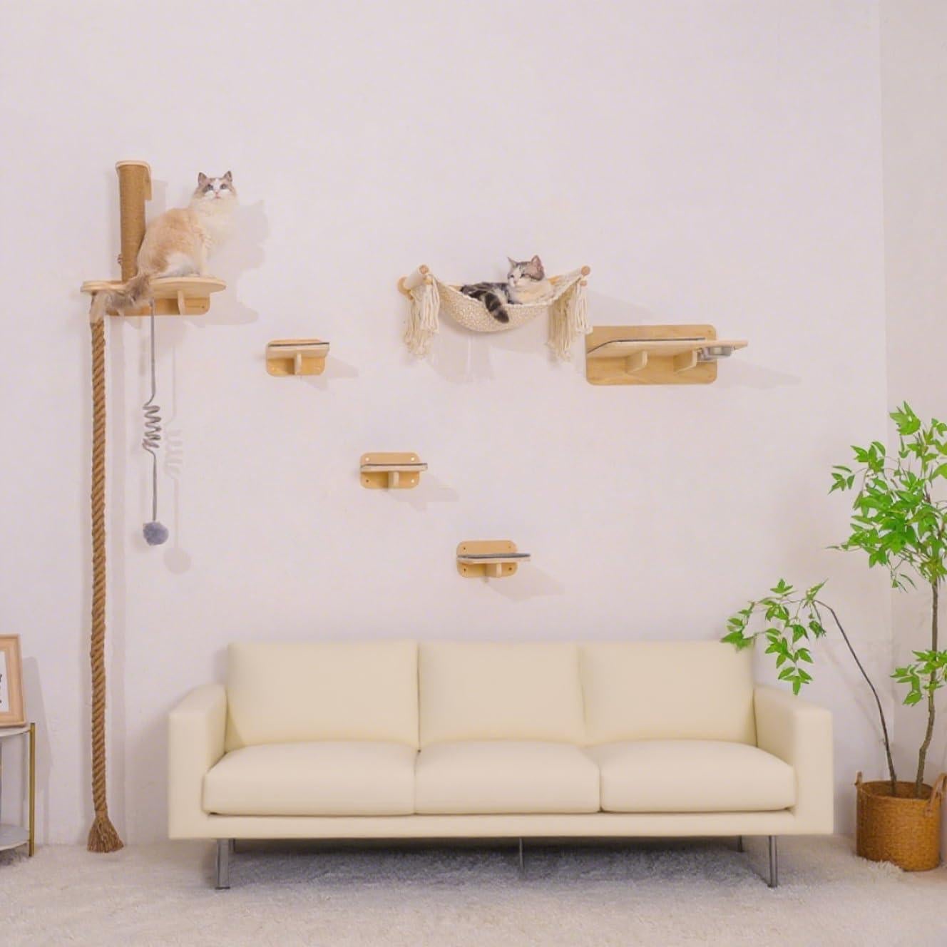 Estantes para Gatos en Pared nets Tribe 6 en 1 - Muebles Multifuncionales