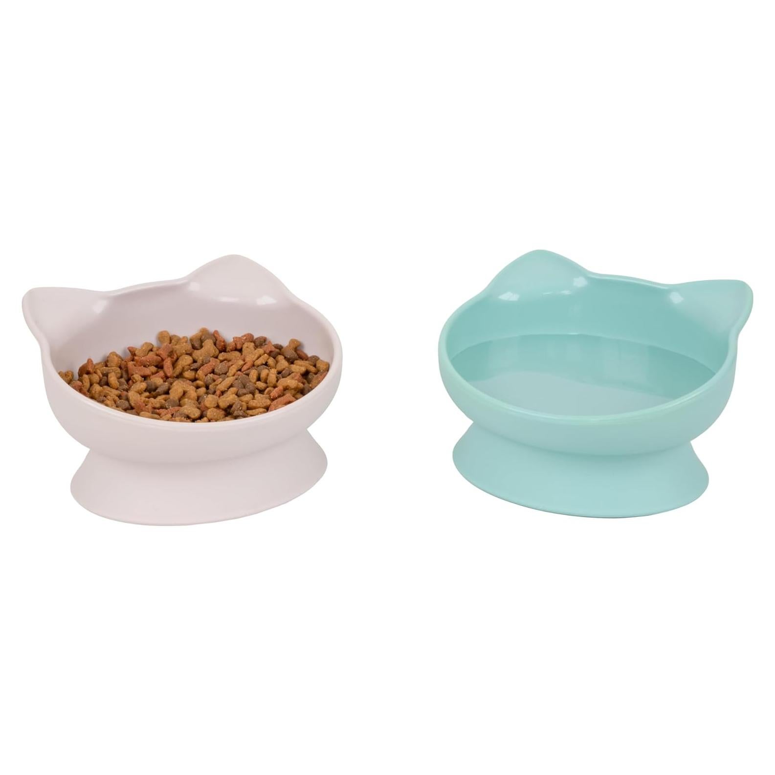 Tazones Elevados para Gatos Kitty City 2pk - Diseño Moderno