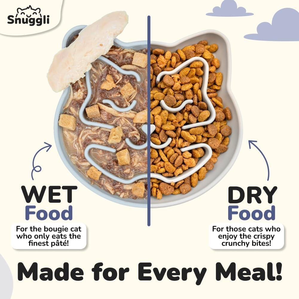 Cuenco para Gatos Snuggli de Alimentación Lenta 1 Taza