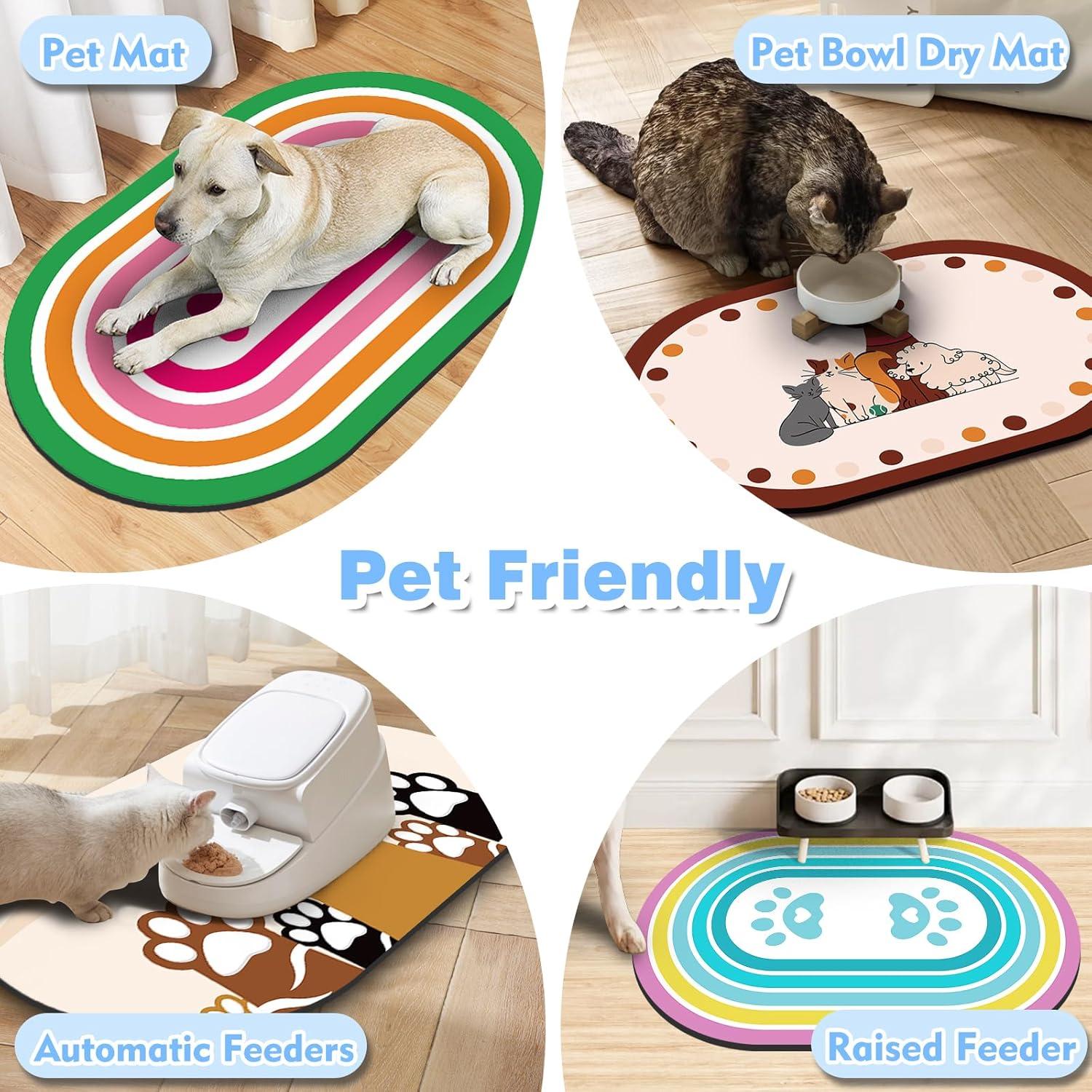 Alfombrilla Absorbente para Comida de Gato Meteorock 51x30.5CM