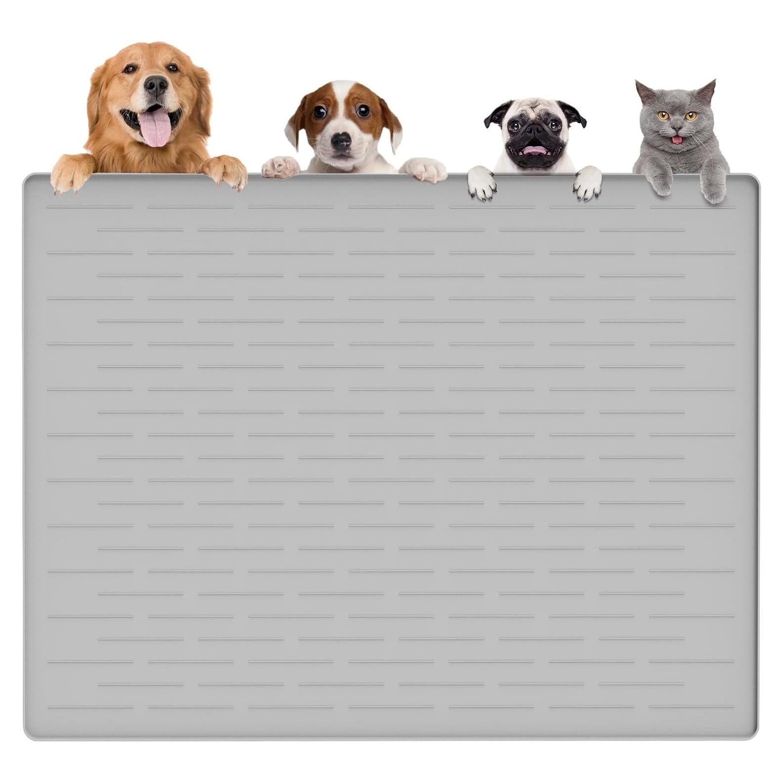 Alfombrilla de Silicona para Mascotas Goldleaf 120x80cm Antideslizante