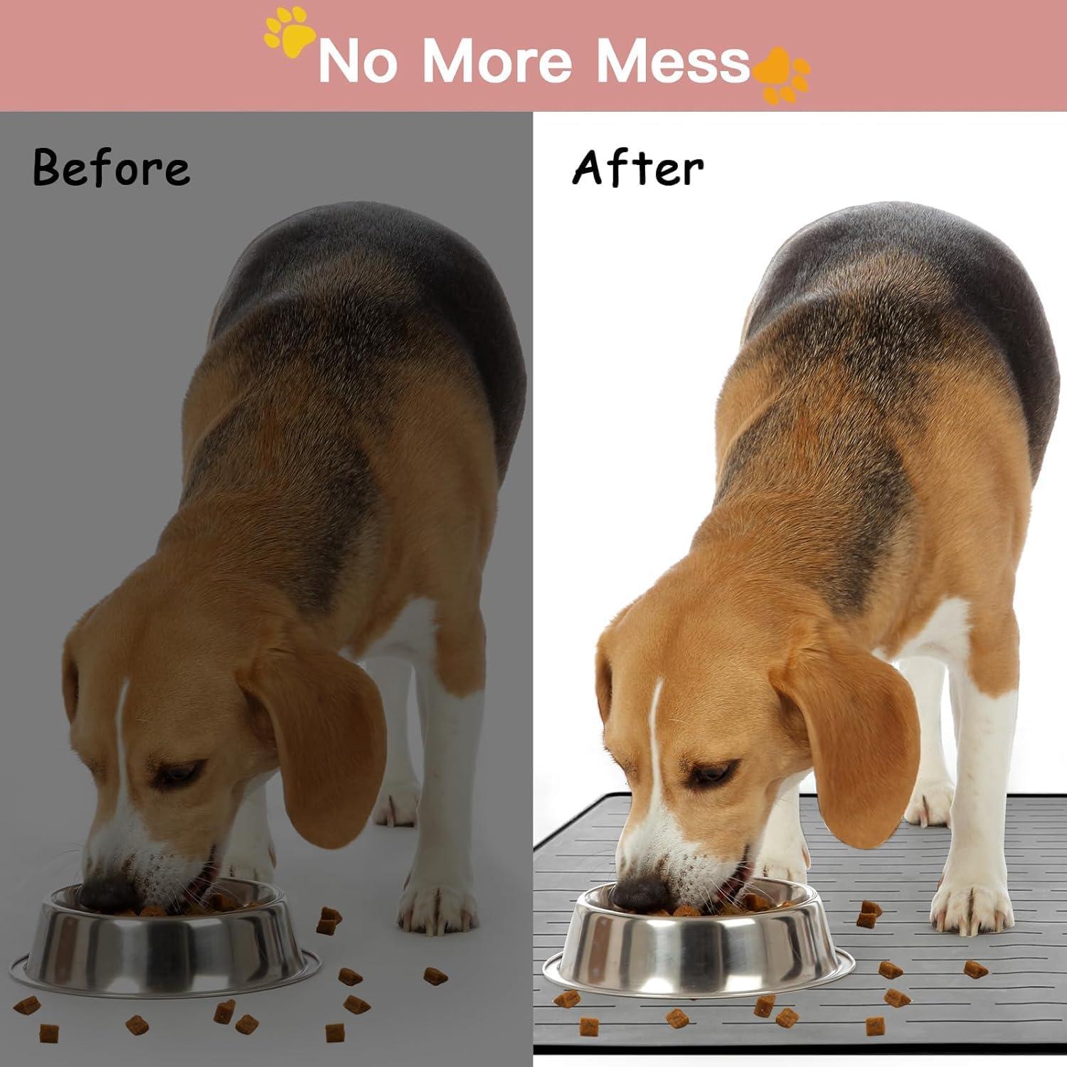 Alfombrilla de Silicona para Mascotas Goldleaf 120x80cm Antideslizante