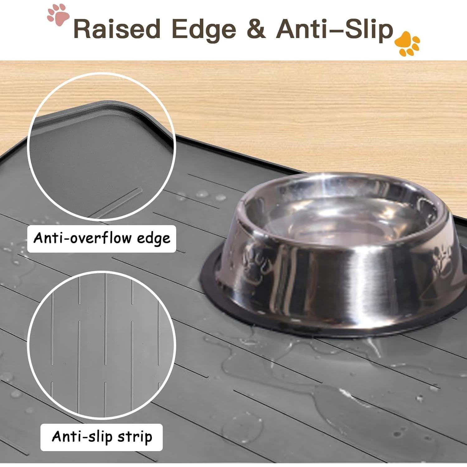 Alfombrilla de Silicona para Mascotas Goldleaf 120x80cm Antideslizante