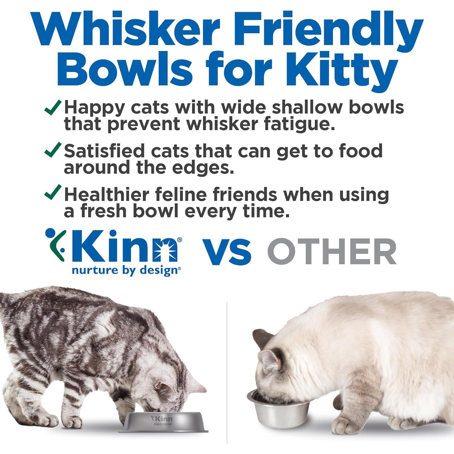 Tazón para Gatos Kinn Whisker Fatigue Compostable 24oz - 50 Recargas