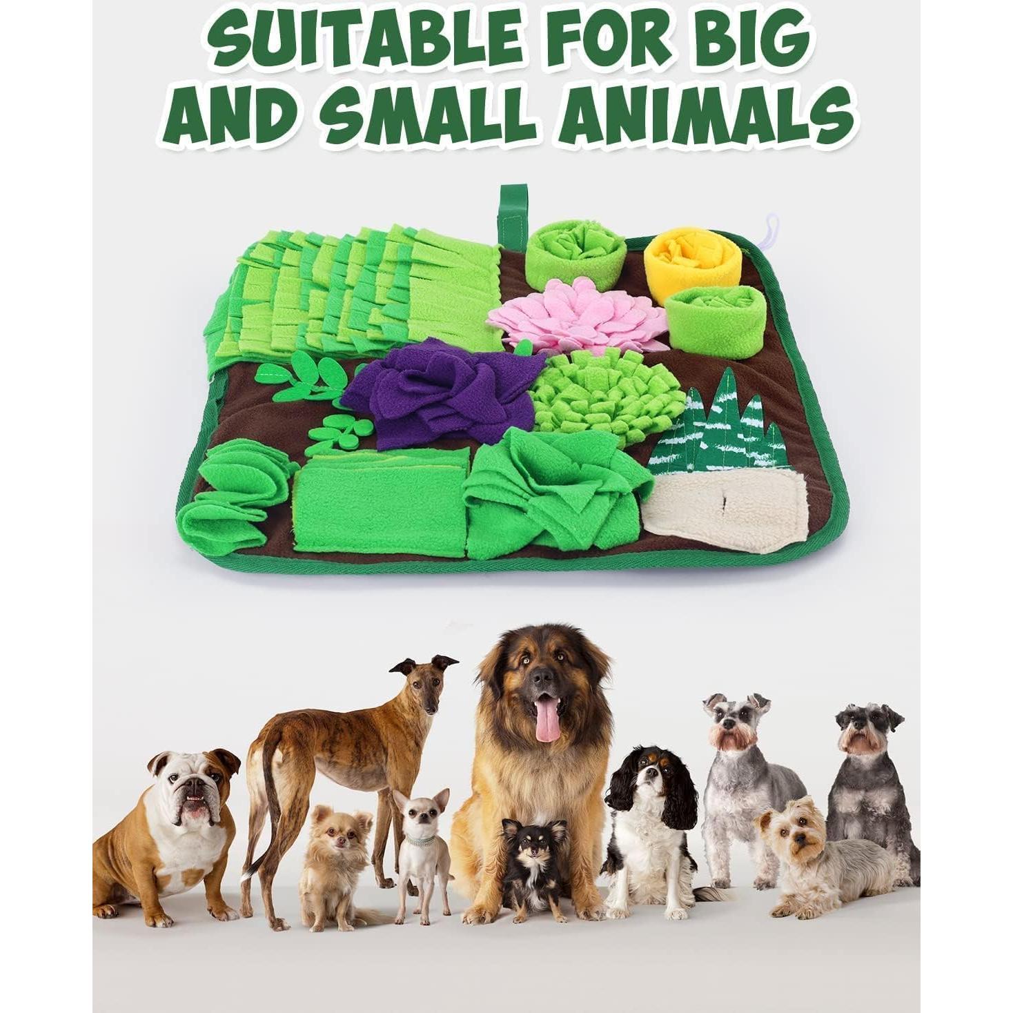 Alfombra de Olfato CiyvoLyeen 42x42 cm para Perros y Gatos