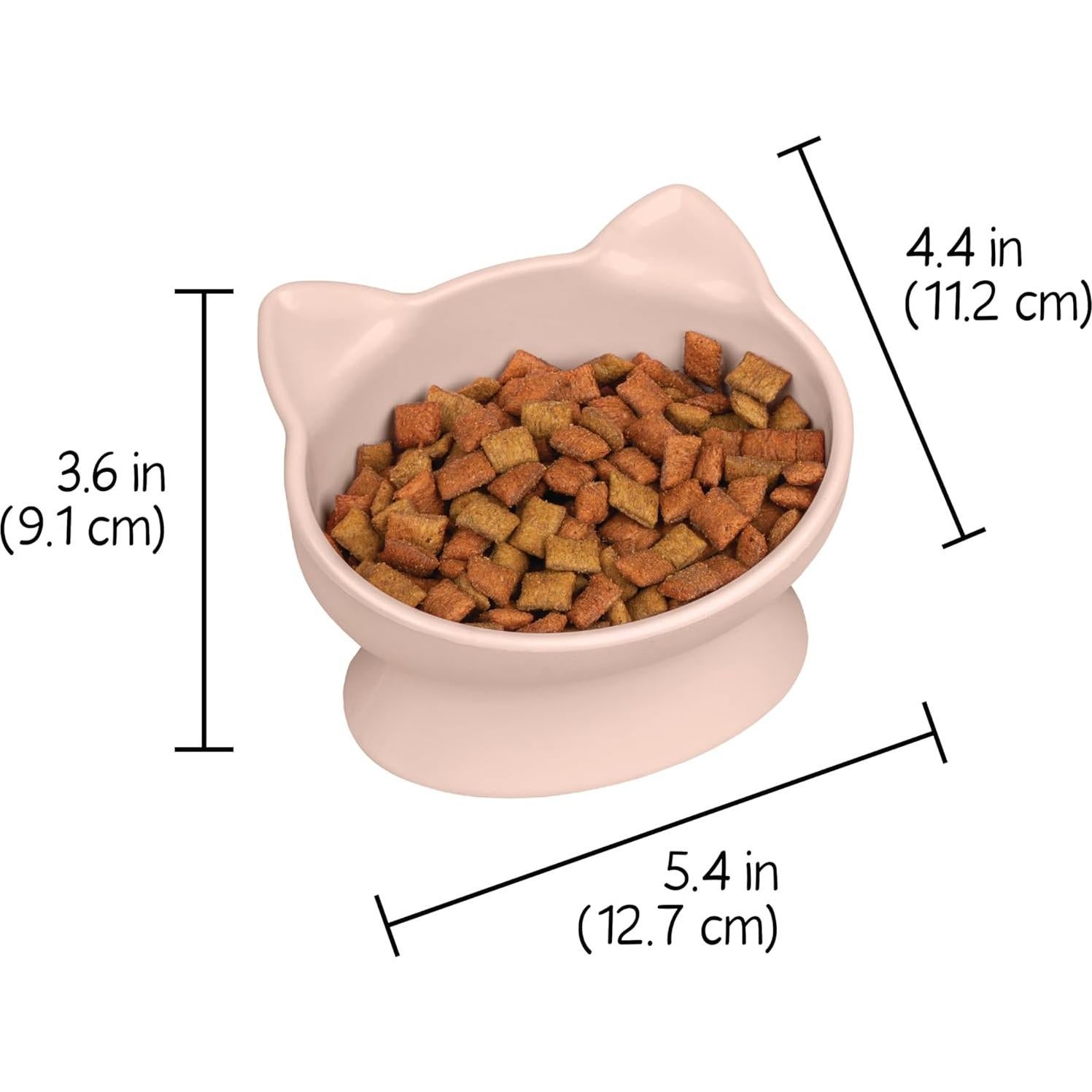 Tazones Elevados para Gato Kitty City - 2 Piezas 184g