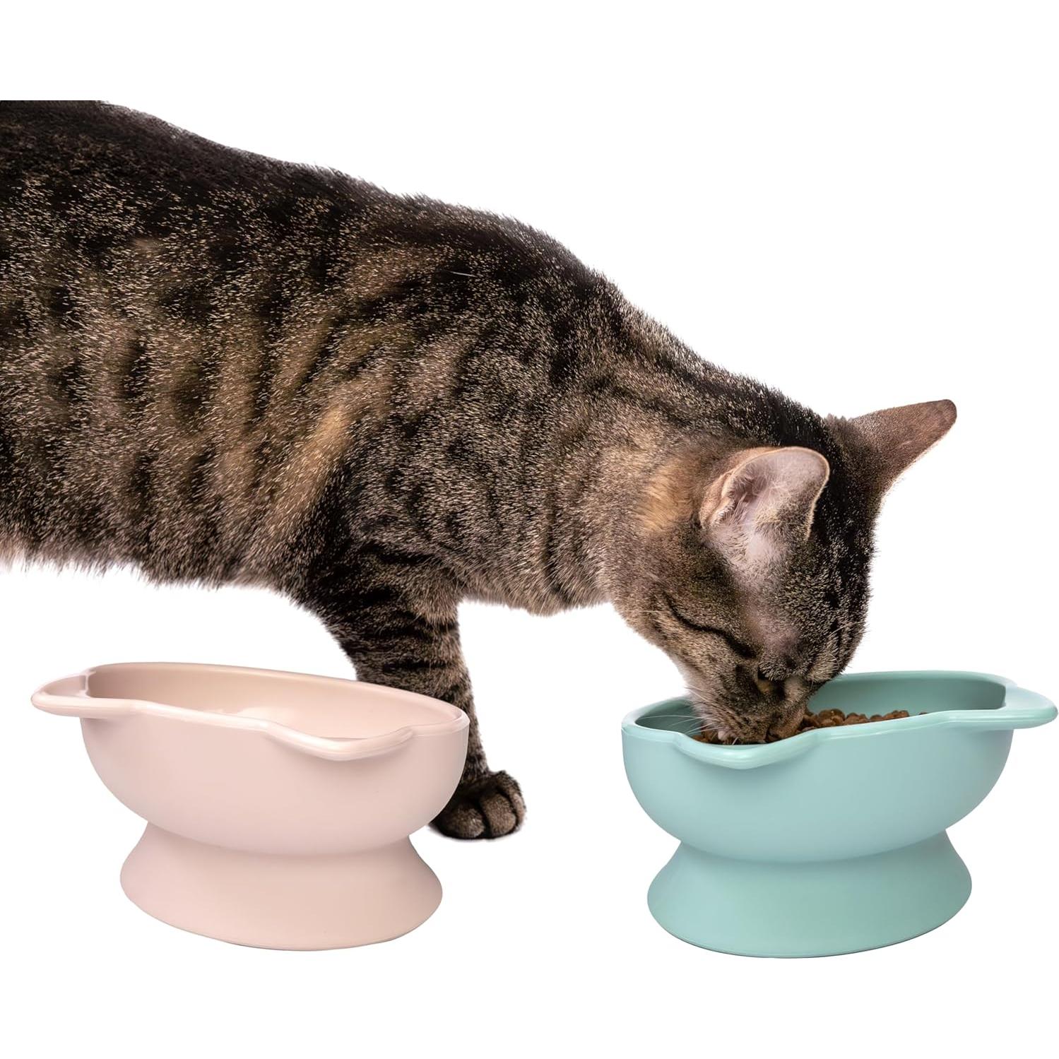 Tazones Elevados para Gato Kitty City - 2 Piezas 184g