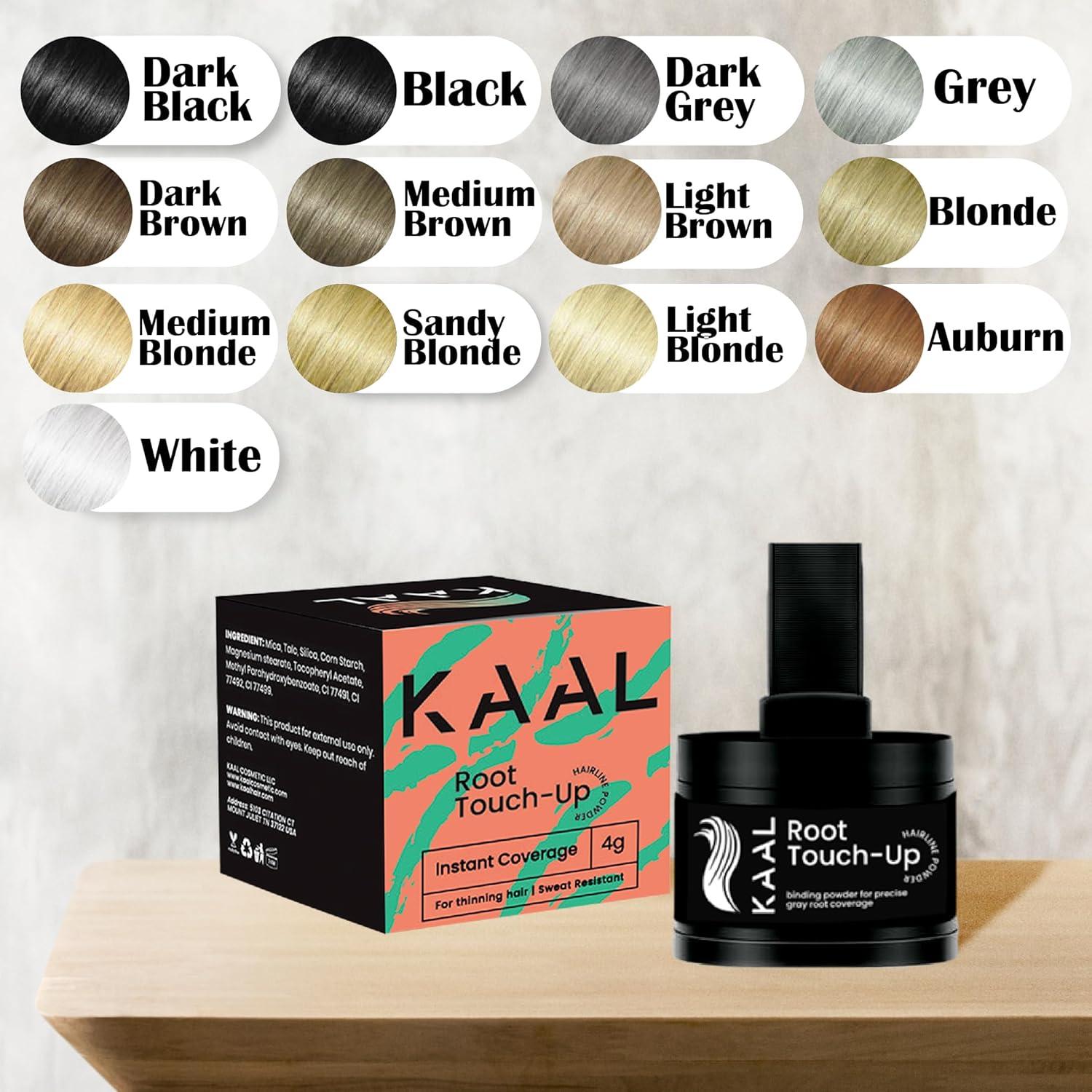 Polvo para Cabello KAAL Marrón Oscuro - Retoque Raíces