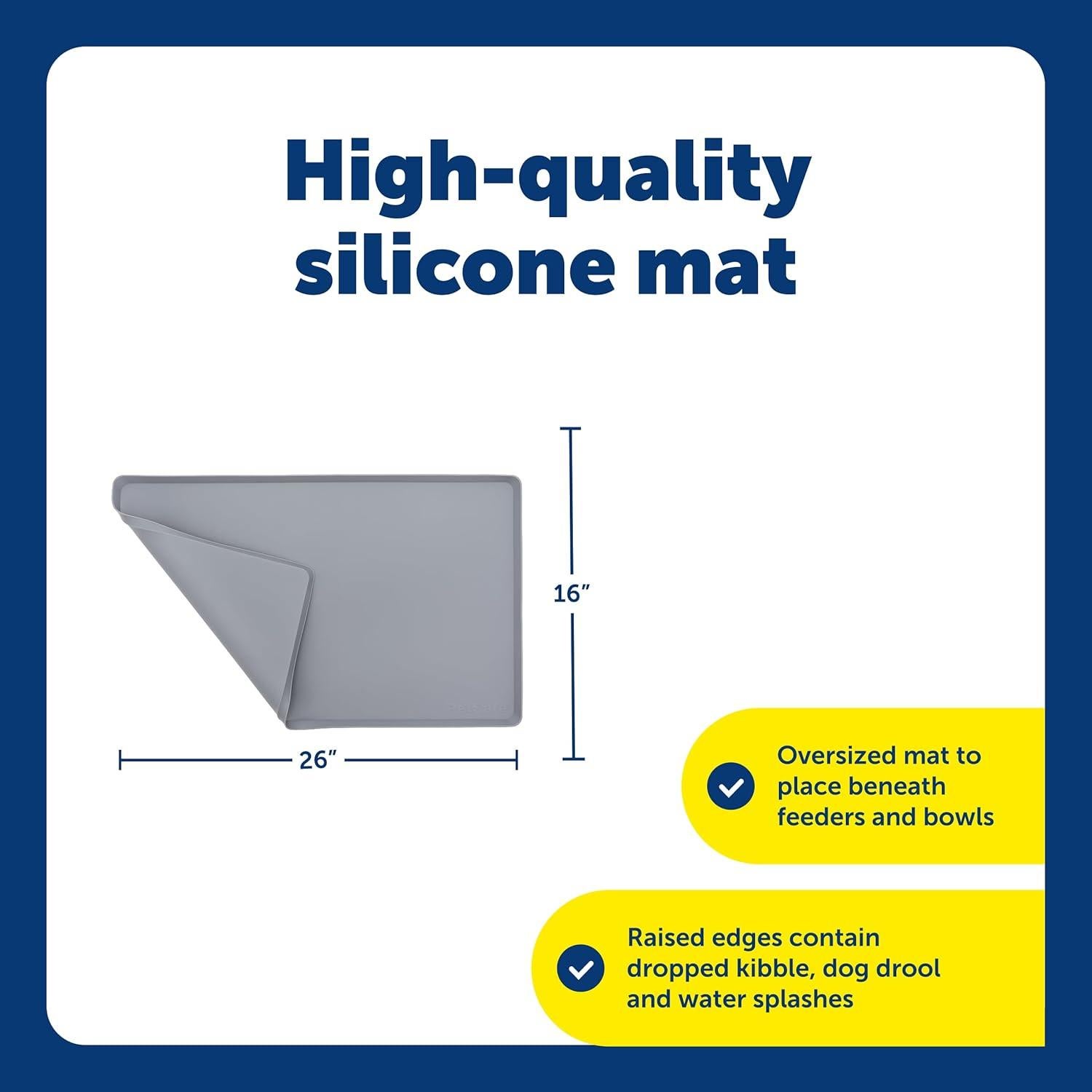 Alfombrilla para Comedero PetSafe 66x41cm Antideslizante Silicona