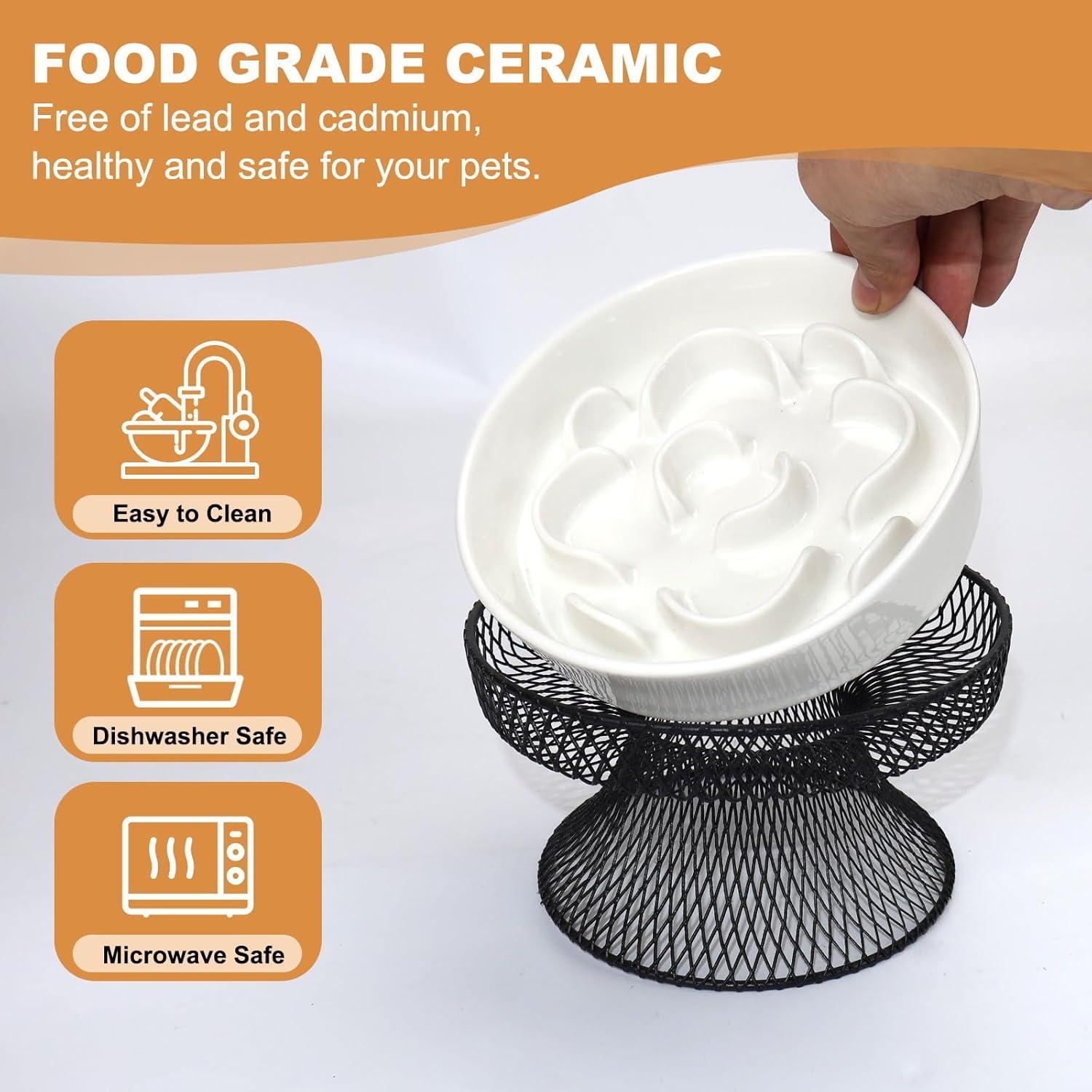 Tazón Elevado de Cerámica para Gatos Trundisan 15.8cm