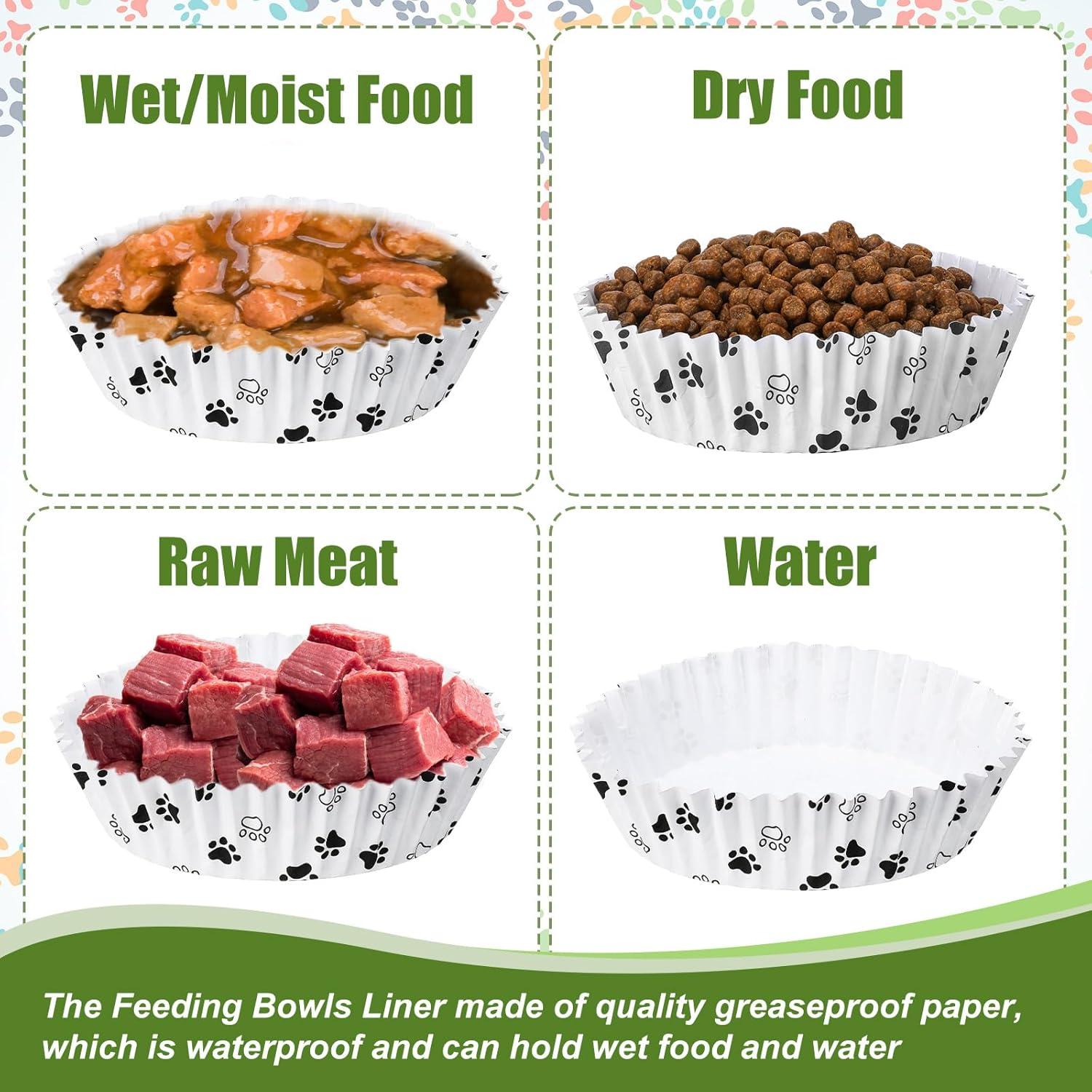 Forros Desechables para Cuencos de Mascotas Meekoo 600 Pcs