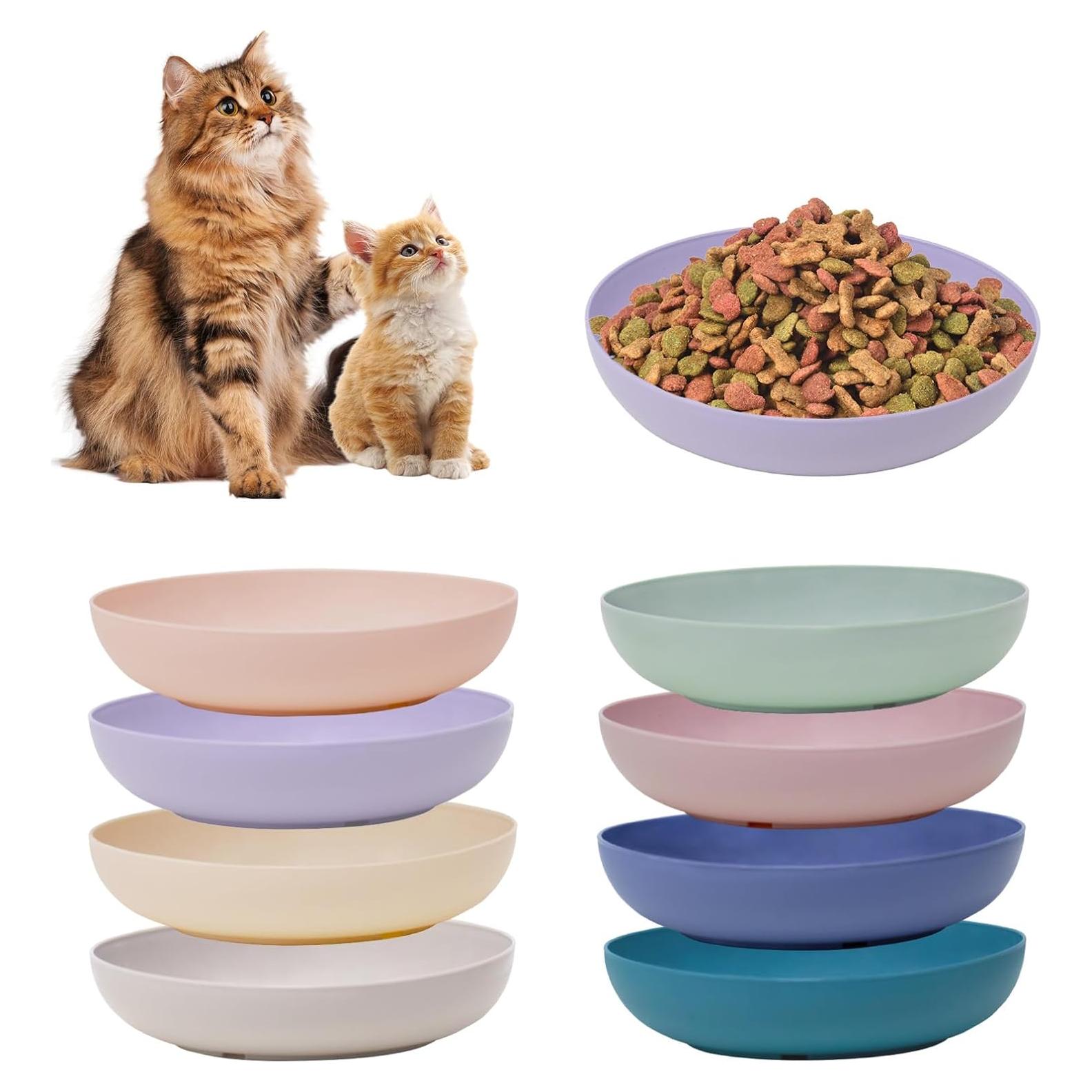 8 Platos para Gatos de Paja de Trigo - Antifatiga Bigotes