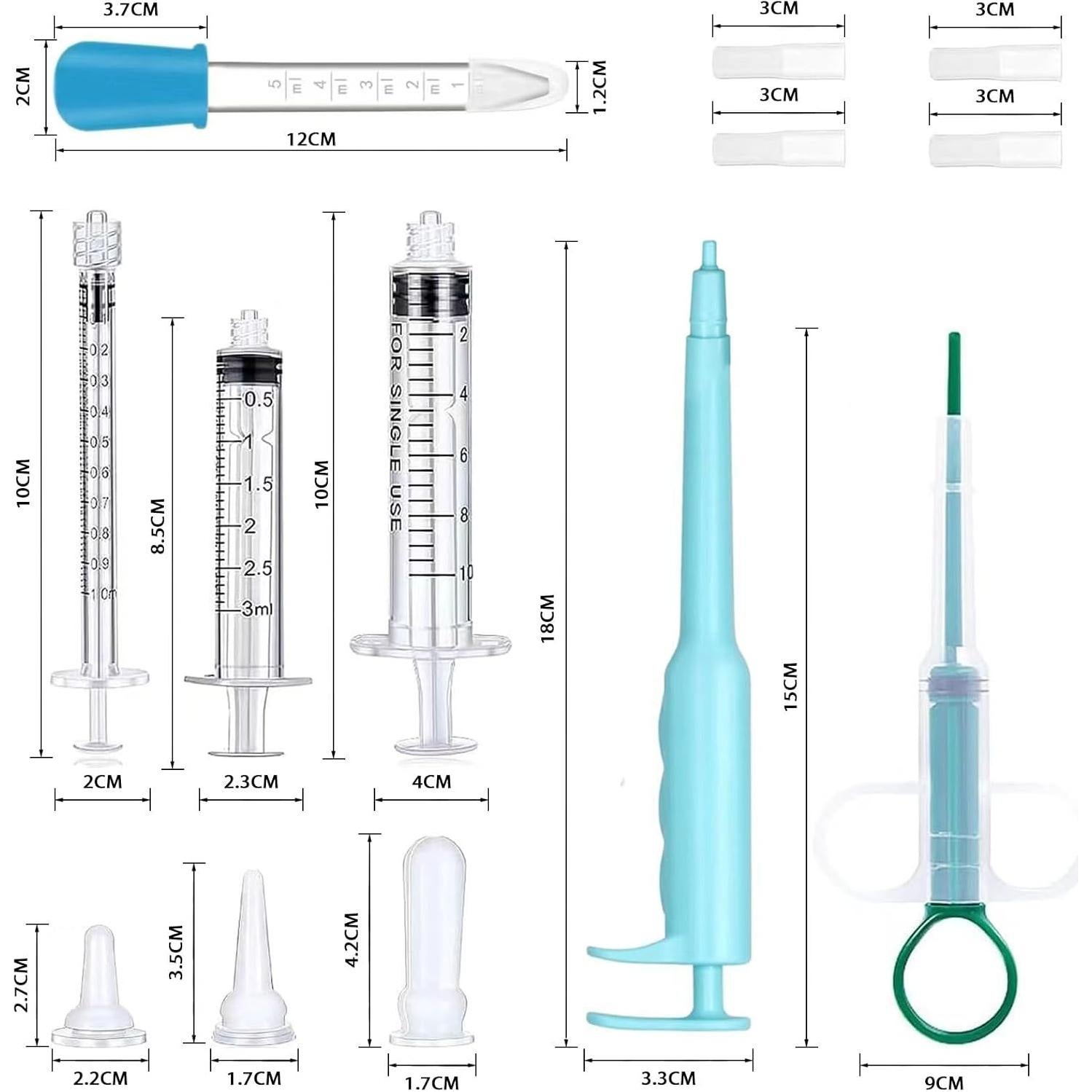Dispensador de Pastillas para Gatos AZOFFYIU con Jeringa y Gotero