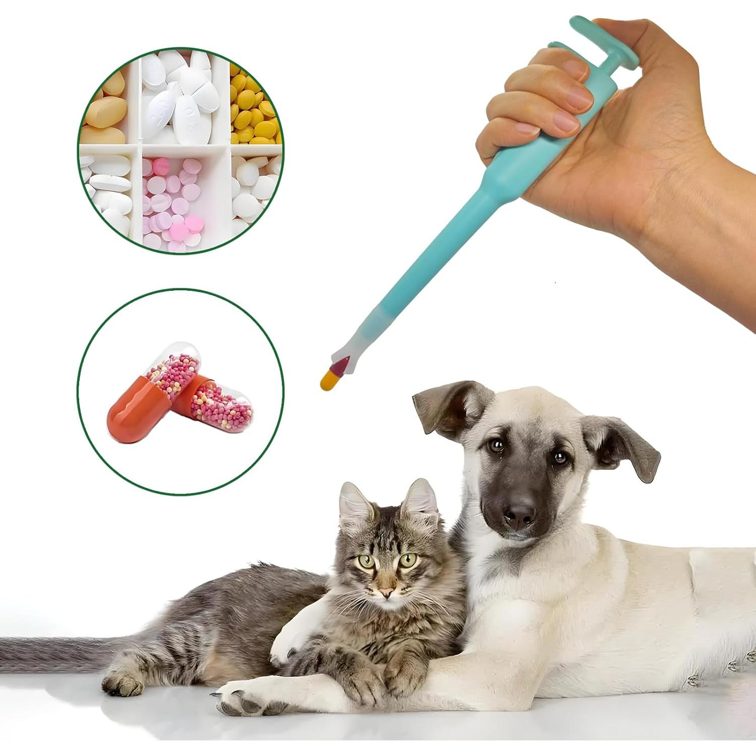 Dispensador de Pastillas para Gatos AZOFFYIU con Jeringa y Gotero