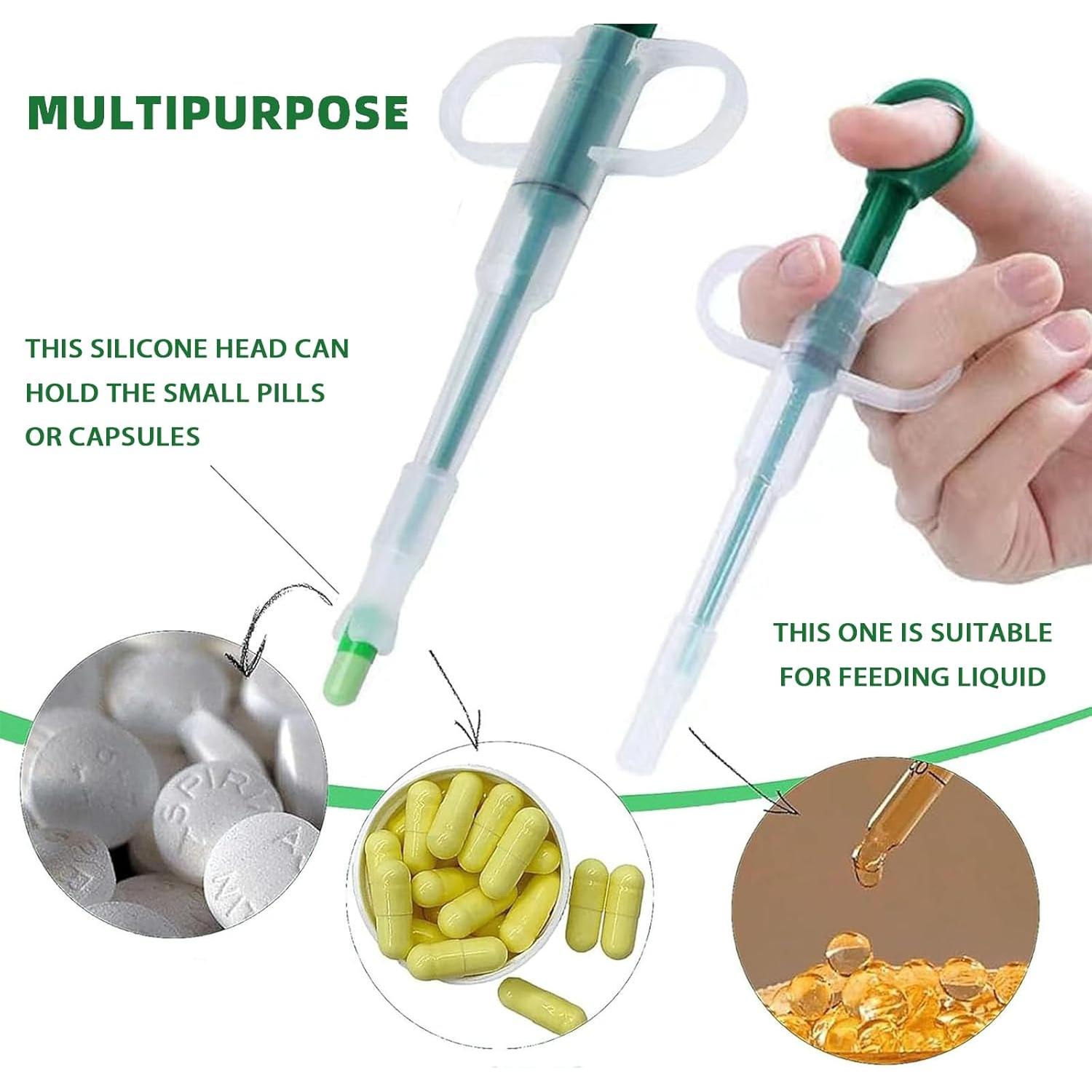 Dispensador de Pastillas para Gatos AZOFFYIU con Jeringa y Gotero