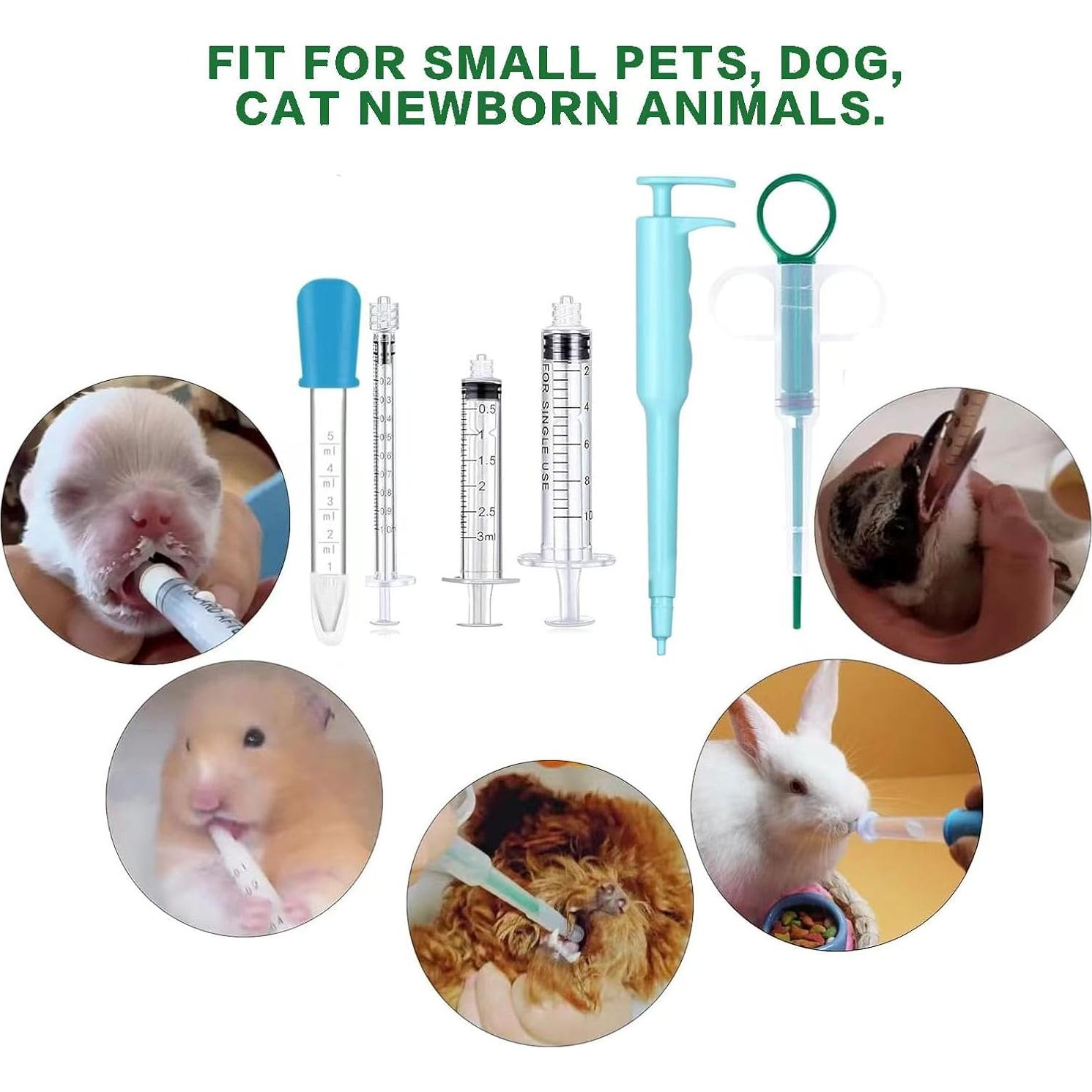 Dispensador de Pastillas para Gatos AZOFFYIU con Jeringa y Gotero