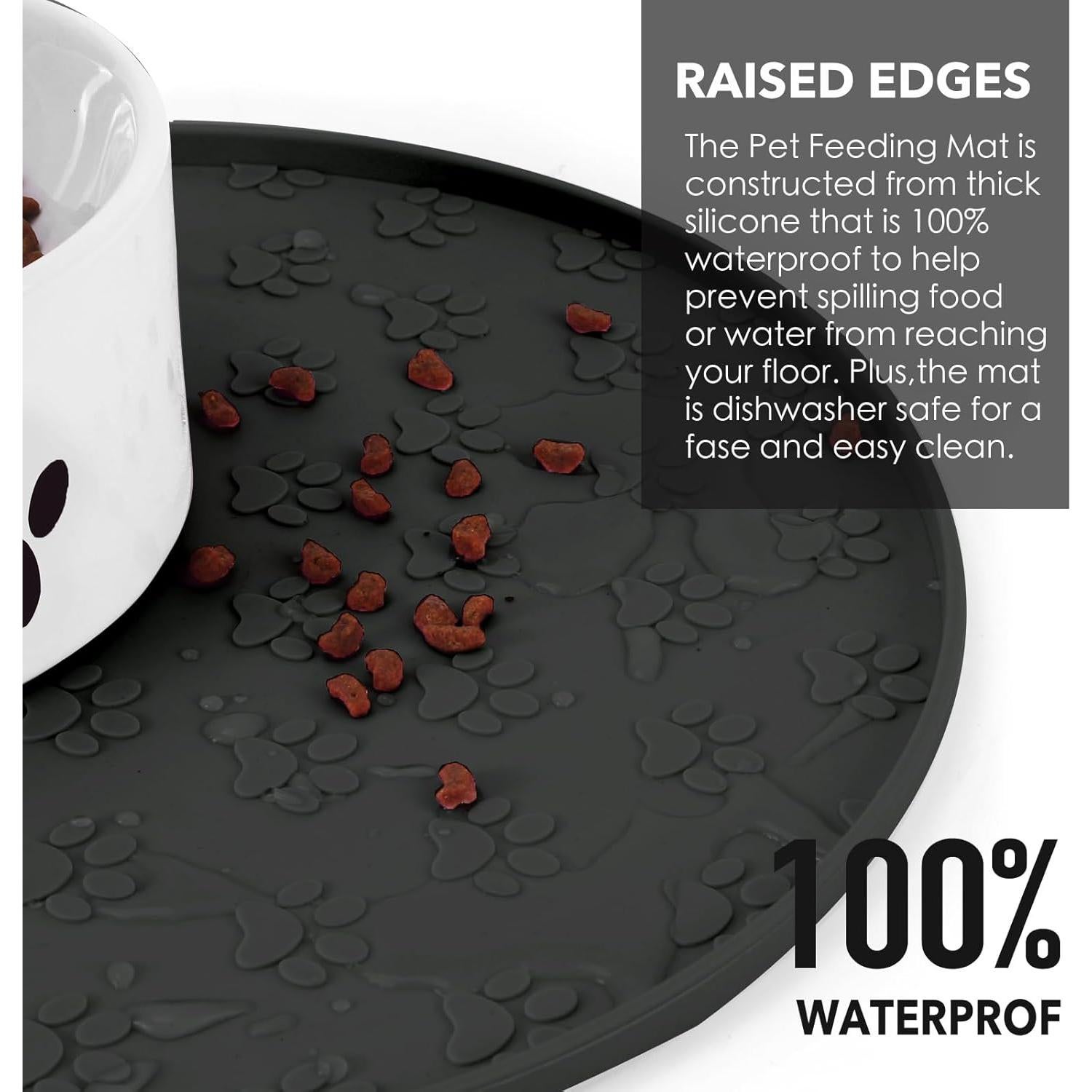 Alfombrilla de Silicona para Comida de Mascotas Joyinjojo 27.7 cm