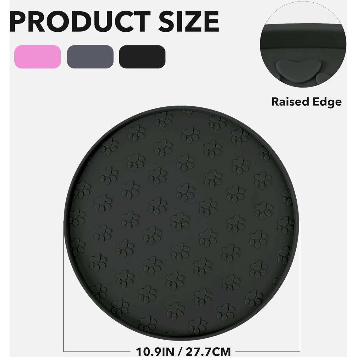 Alfombrilla de Silicona para Comida de Mascotas Joyinjojo 27.7 cm