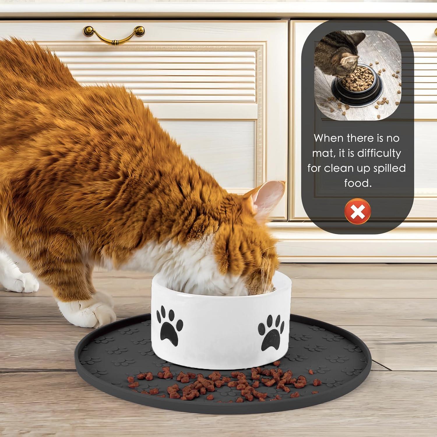 Alfombrilla de Silicona para Comida de Mascotas Joyinjojo 27.7 cm