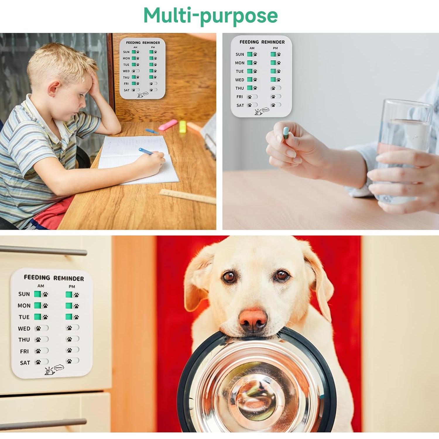 Recordatorio de Alimentación para Mascotas YAUYIK - Pata de Gato