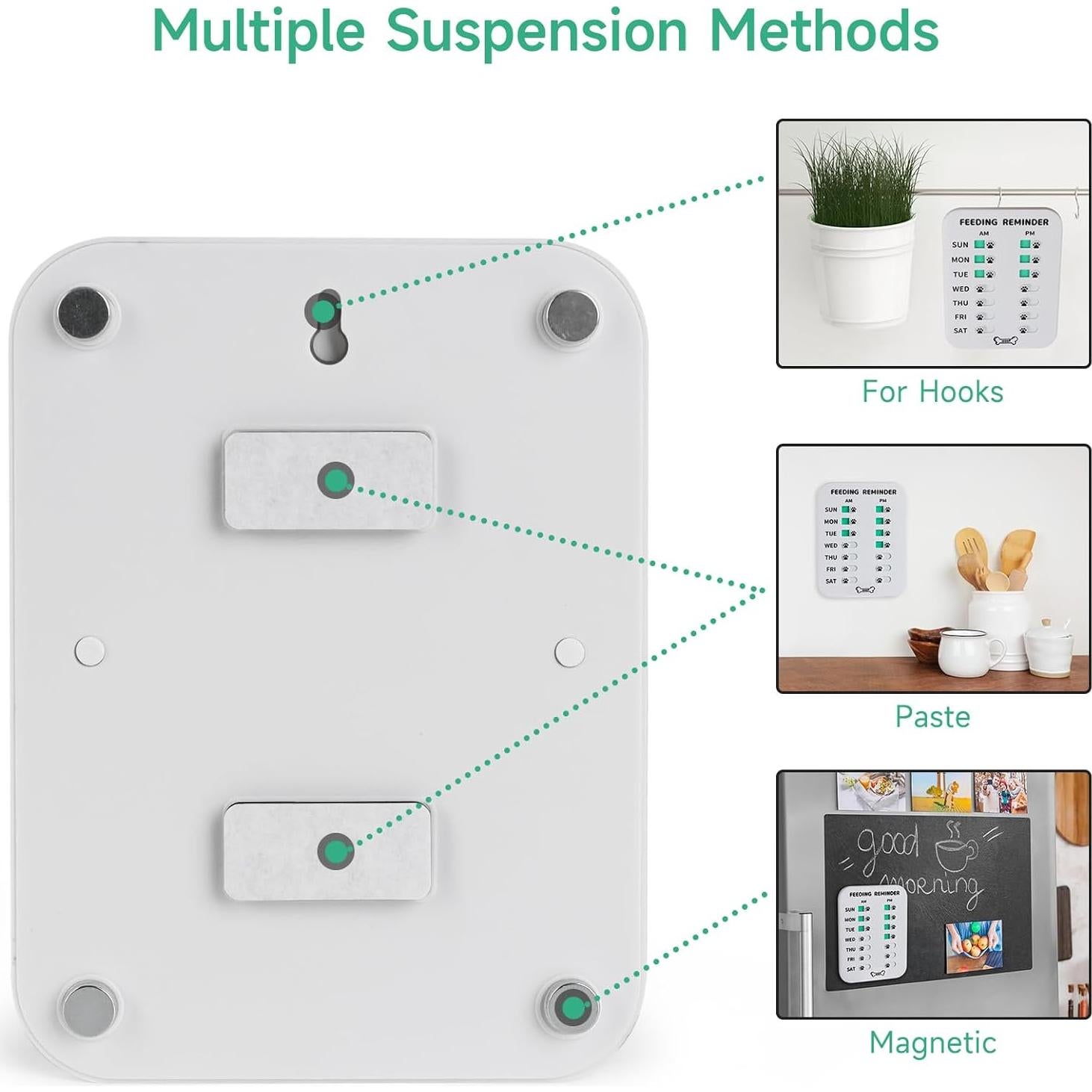 Recordatorio de Alimentación para Mascotas YAUYIK - Pata de Gato