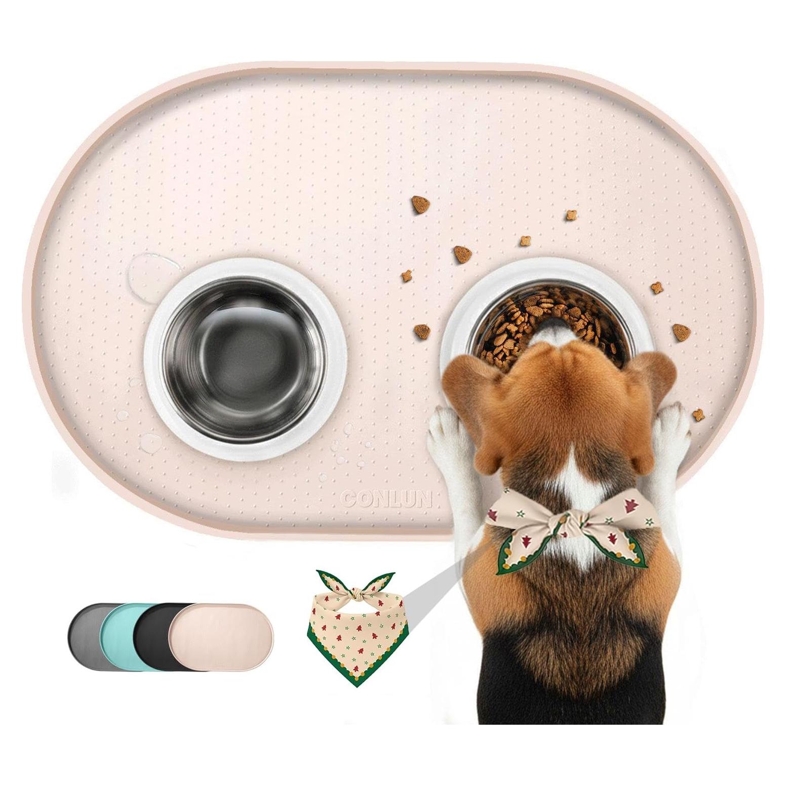 Alfombrilla de Silicona para Comida de Mascotas Conlun 48.3x30.5cm