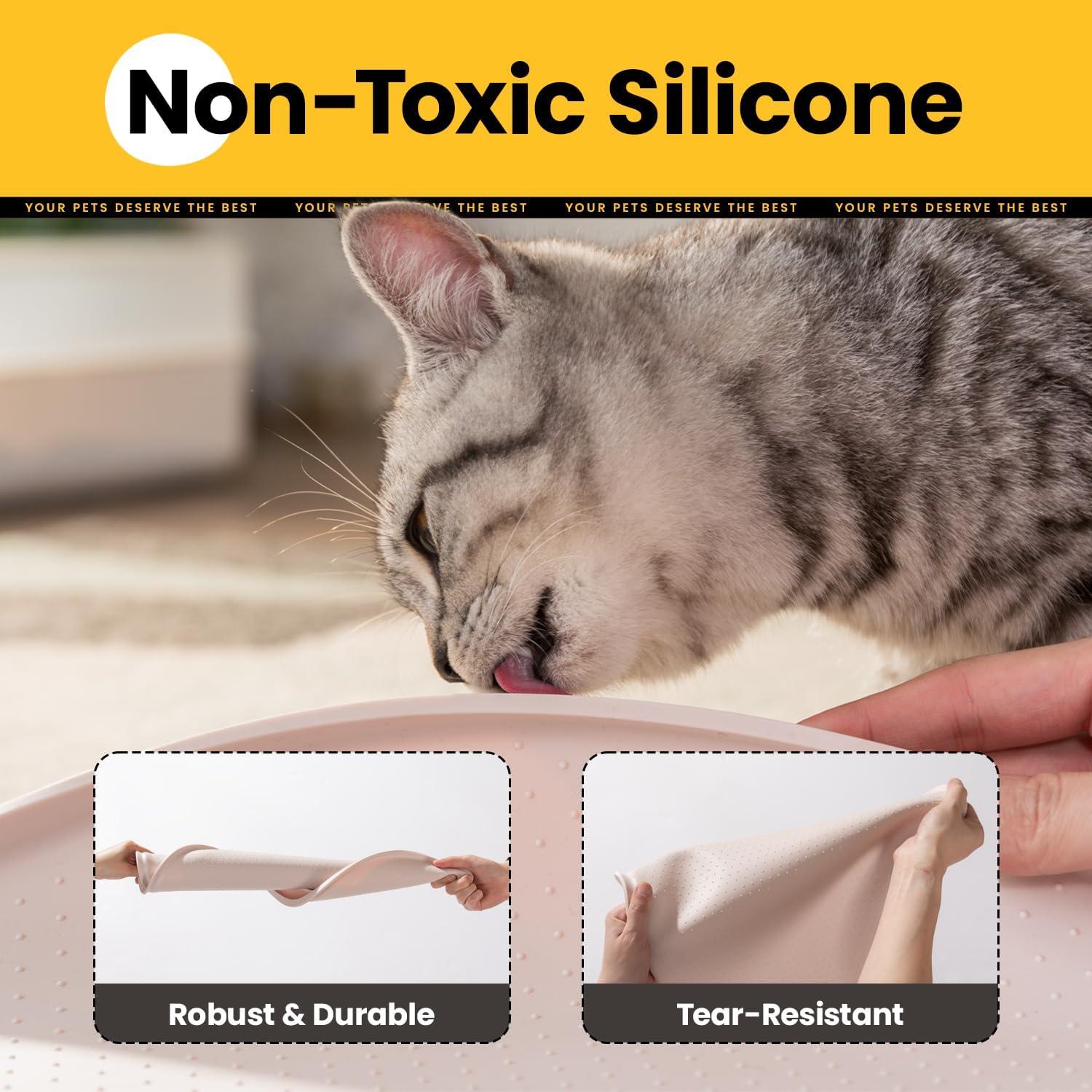 Alfombrilla de Silicona para Comida de Mascotas Conlun 48.3x30.5cm