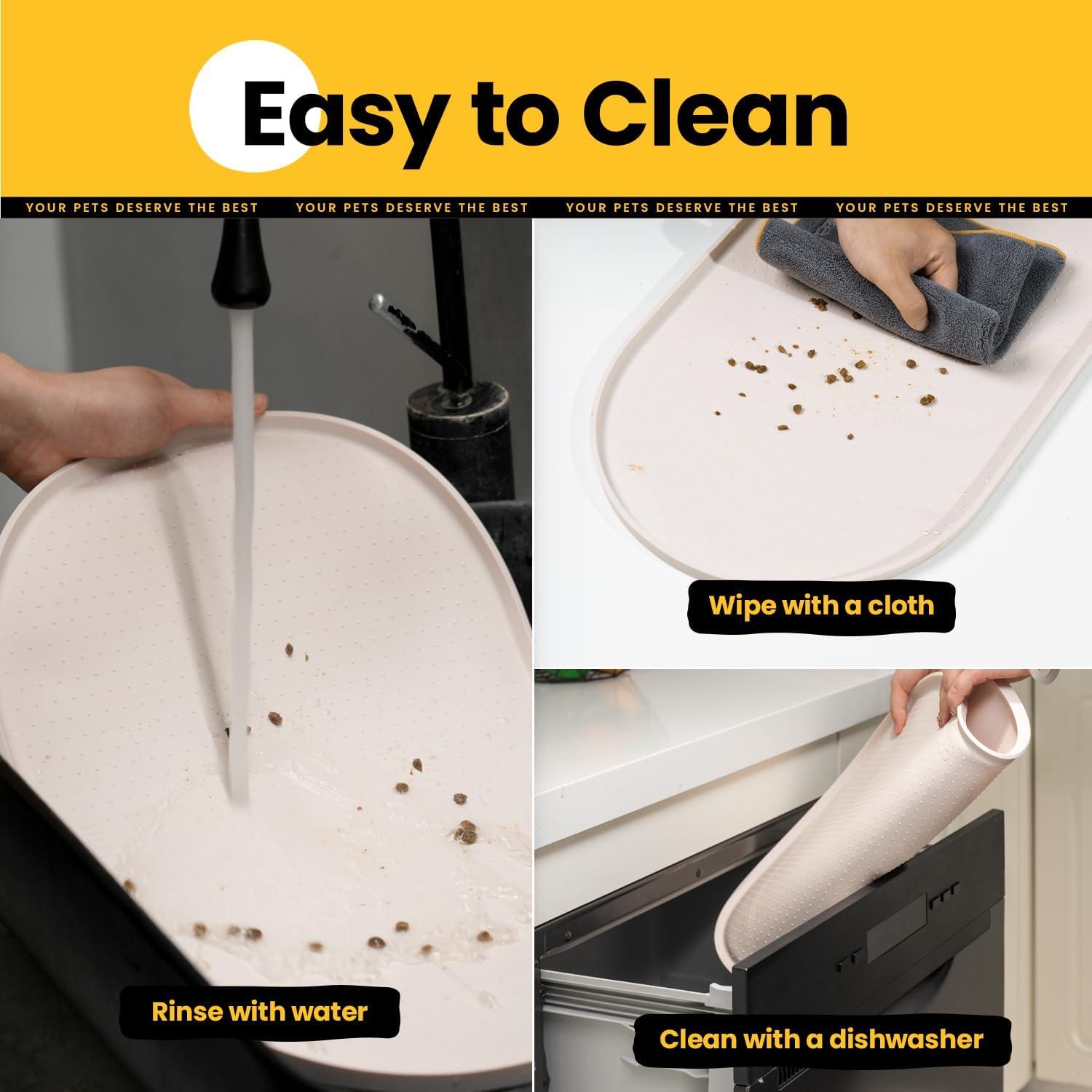 Alfombrilla de Silicona para Comida de Mascotas Conlun 48.3x30.5cm