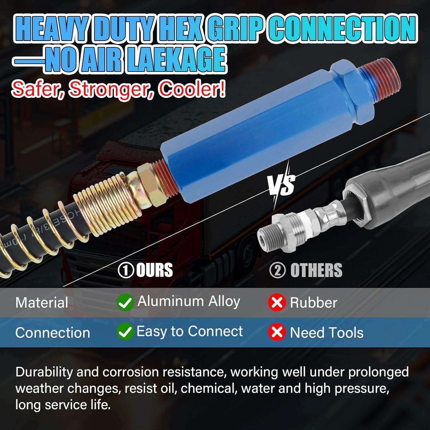 Kit de Líneas de Aire 12FT Boeray para Camiones Semi 3 en 1