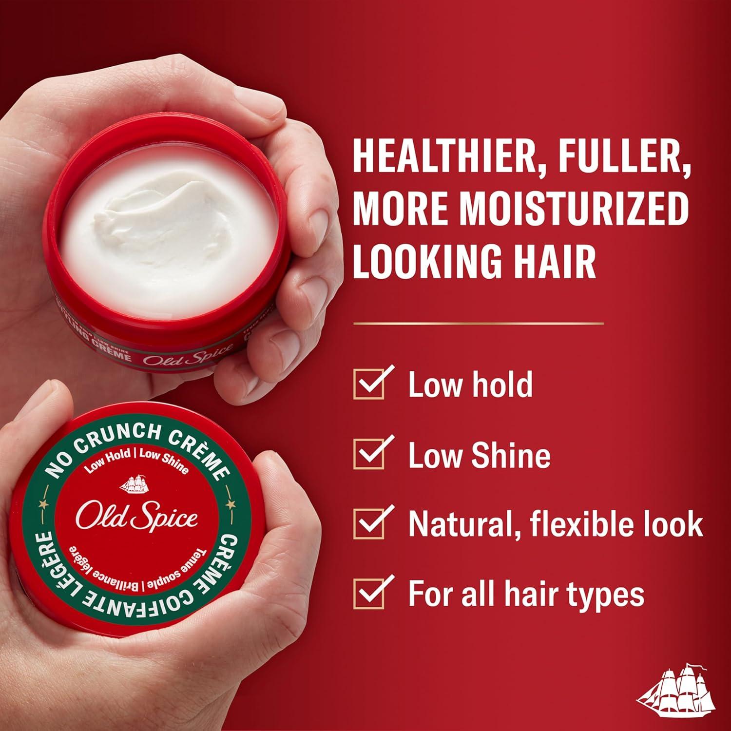 Crema para Peinar Old Spice No Crunch 62.93 g - Fijación Baja