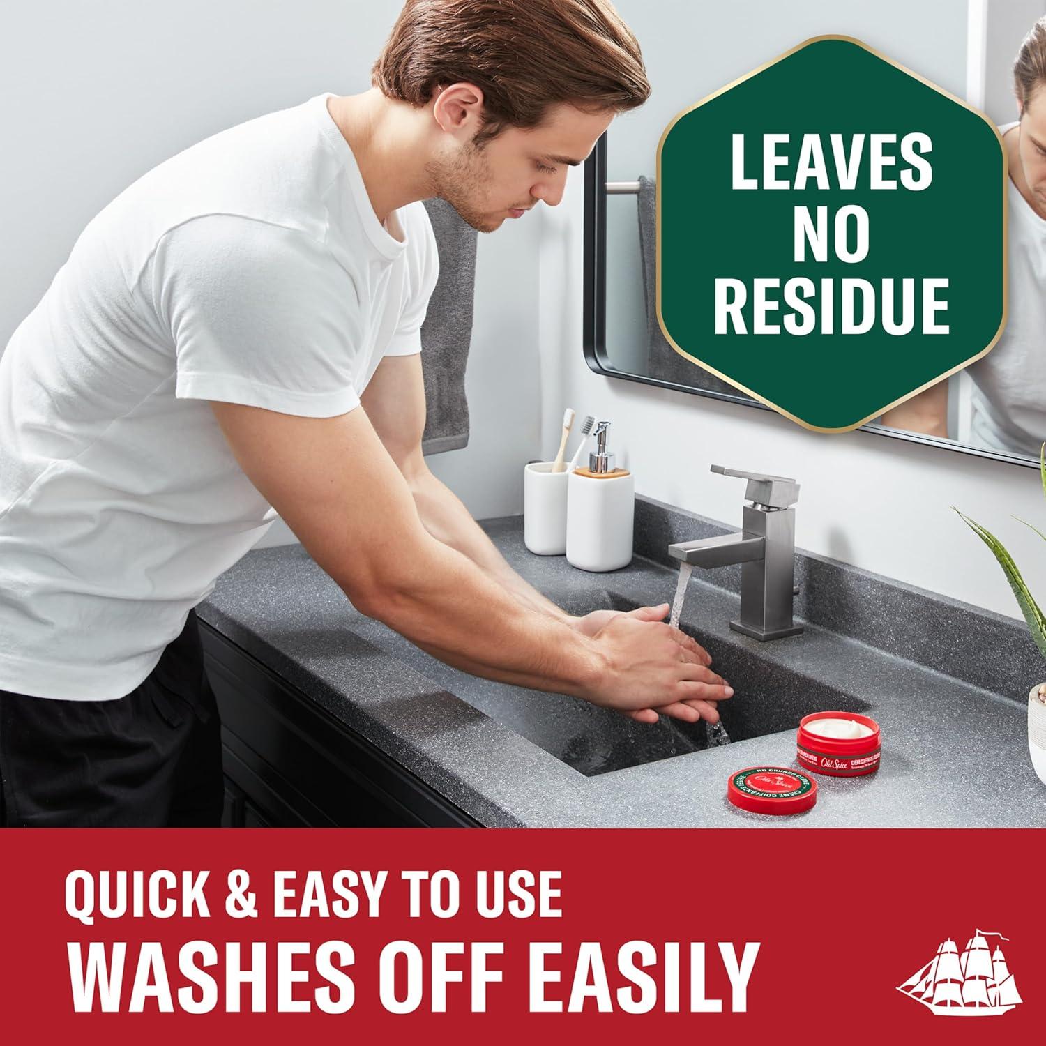 Crema para Peinar Old Spice No Crunch 62.93 g - Fijación Baja