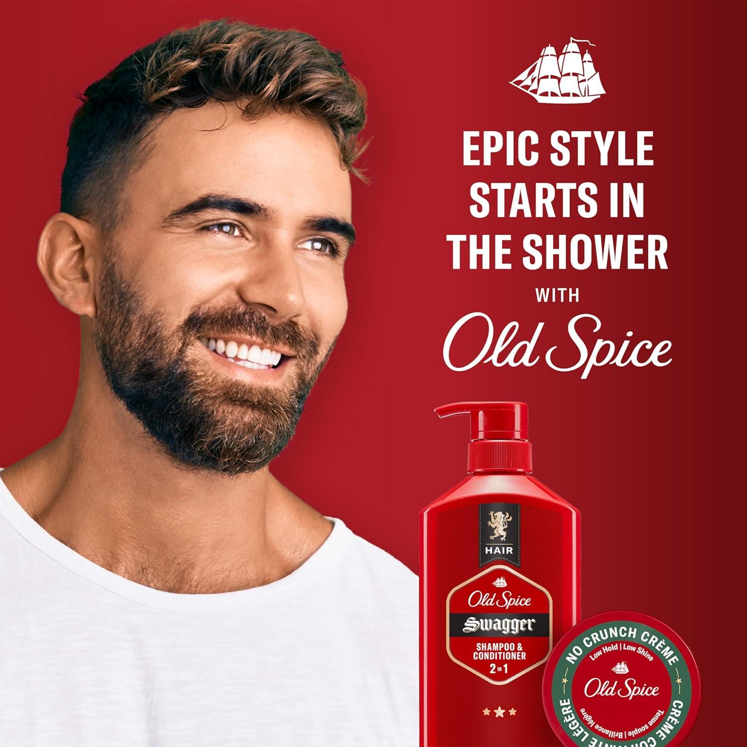 Crema para Peinar Old Spice No Crunch 62.93 g - Fijación Baja
