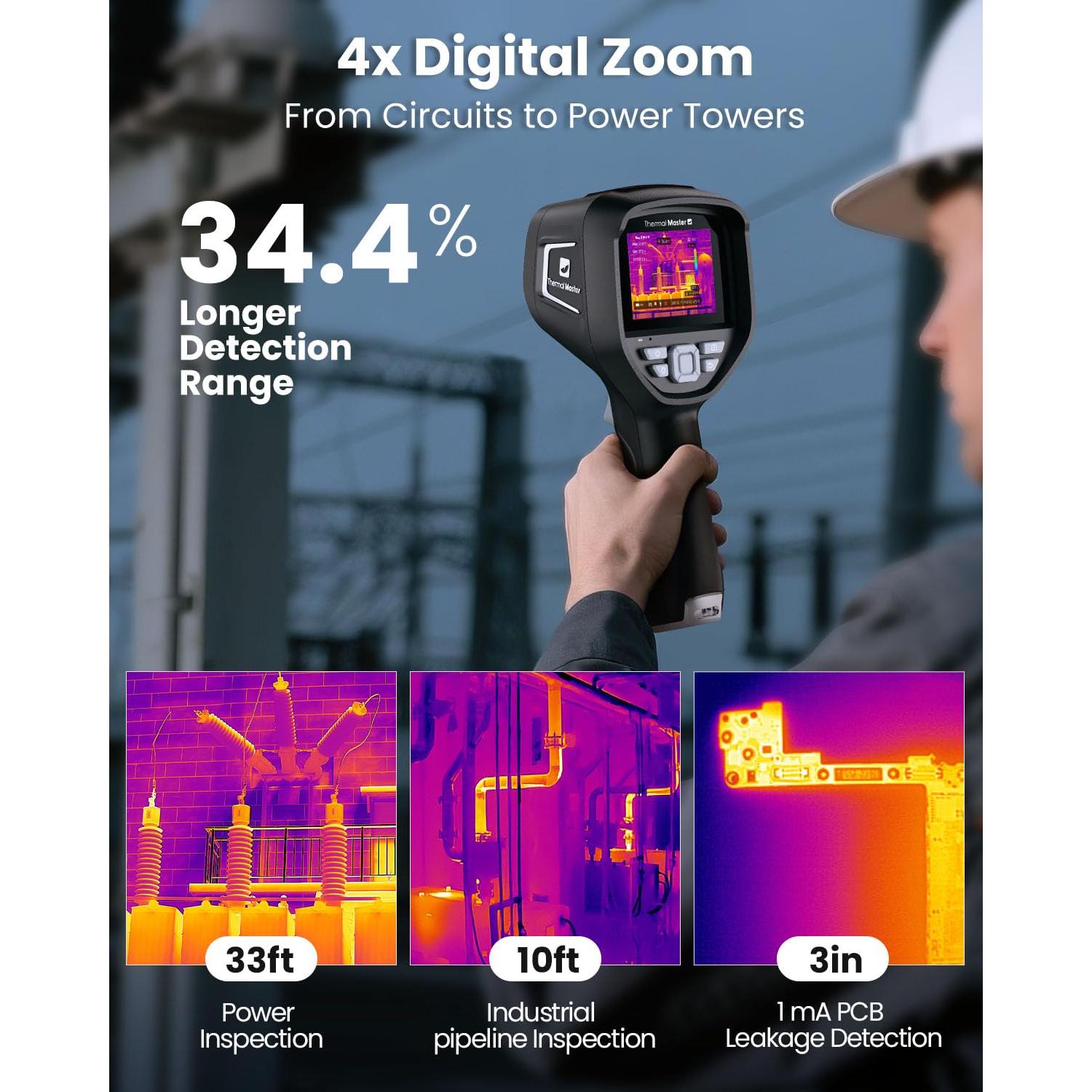 Cámara Térmica Portátil Thermal Master Thor 001 IR 512x384