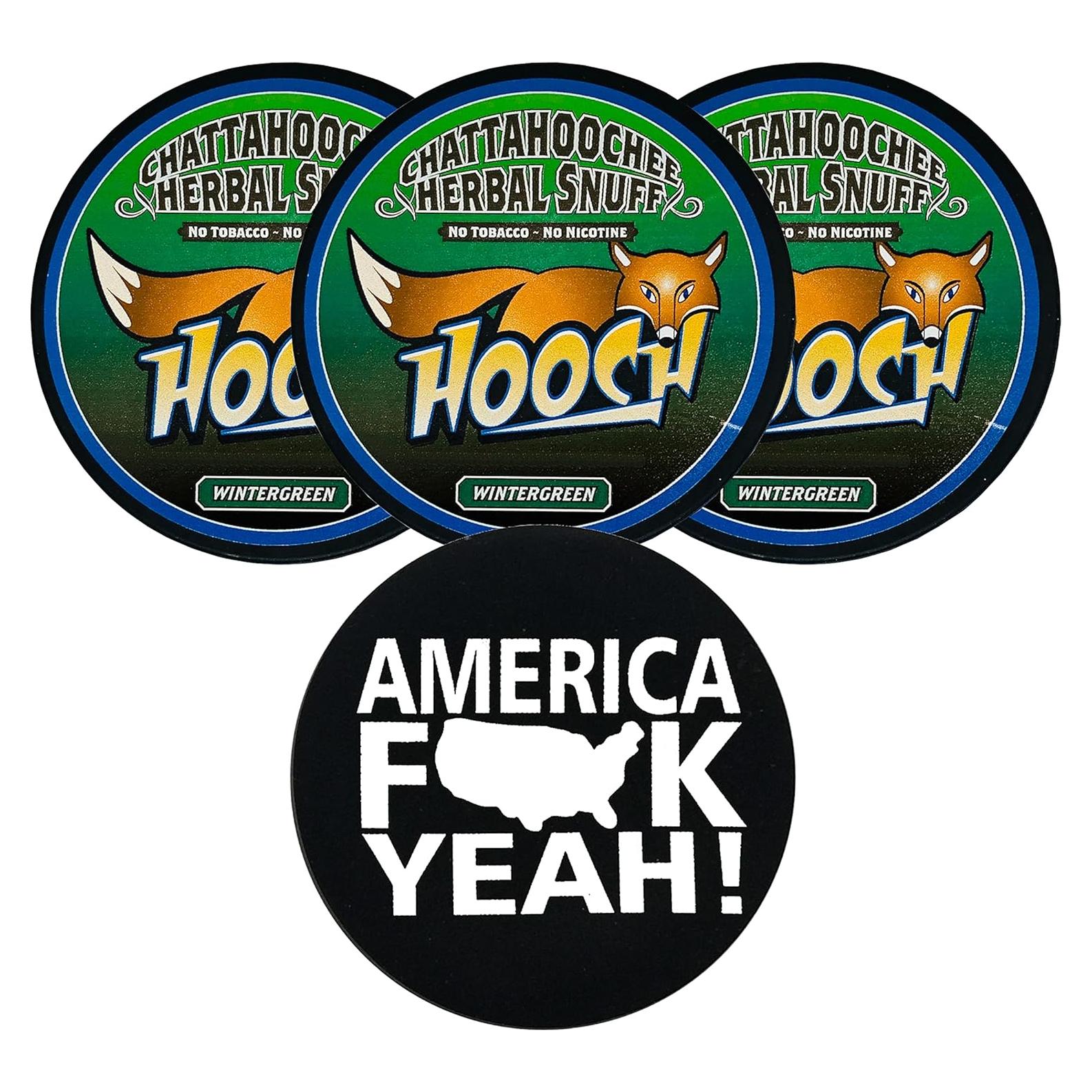 Hooch Herbal Snuff Corte Fino Wintergreen 3 Latas + Funda DC Crafts