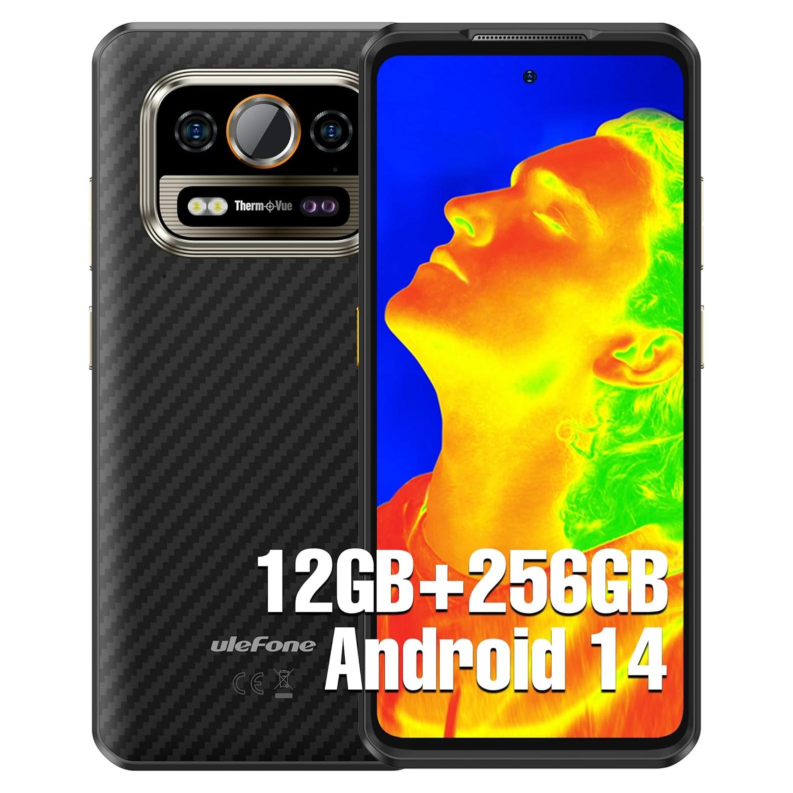 Ulefone Armor 25T Teléfono Rugerizado 4G 12GB+256GB Cámara Térmica